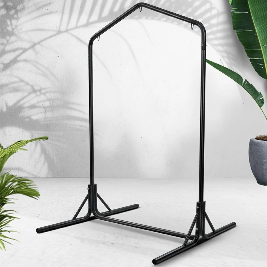 7 Gardeon Hammock Chair Steel Stand 2 Person Double Outdoor Heavy Duty 200KG - Black, 7 of 7