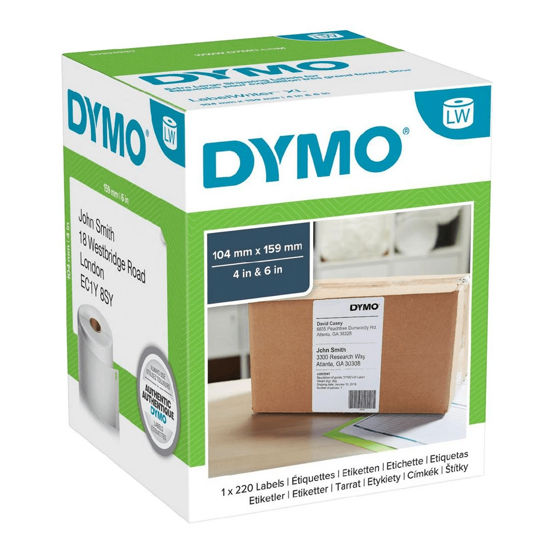 1 DYMO LabelWriter High Capacity Shipping Label XL, 1 of 4