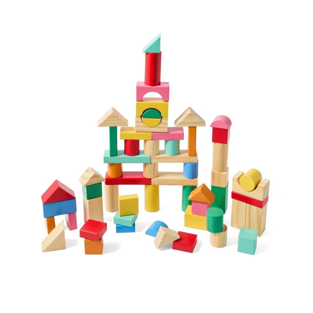 4 Wooden Blocks with Shape Sorting Lid, 4 of 10