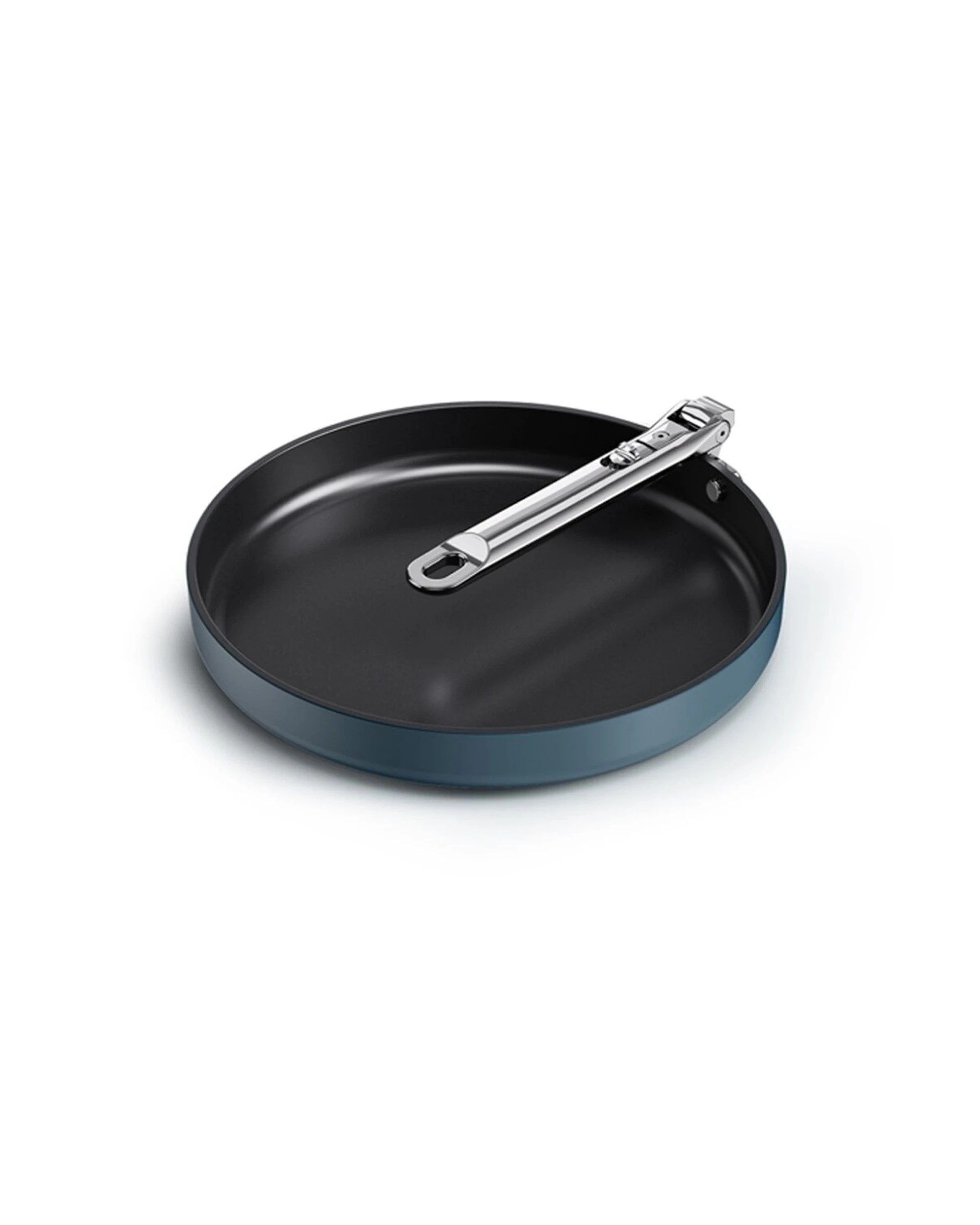 3 Joseph Joseph 28cm Shallow Induction Frying Pan With Foldable Handle Midnight - Blue, 3 of 7