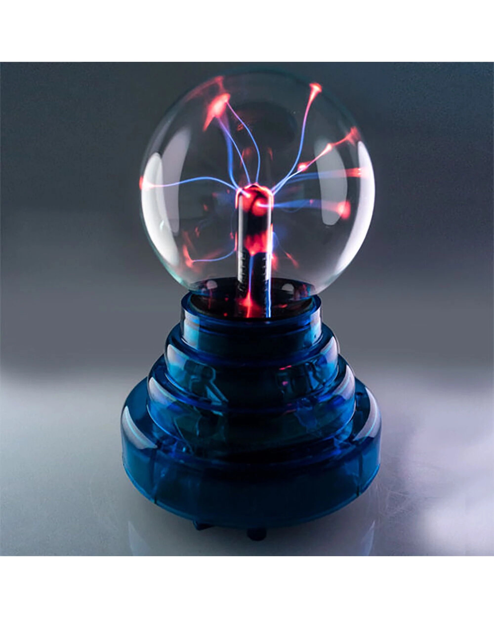 4 MDI Aus Plasma Ball Touch Lamp Home Office Desk Night Light Decor 3in Base - Blue, 4 of 5