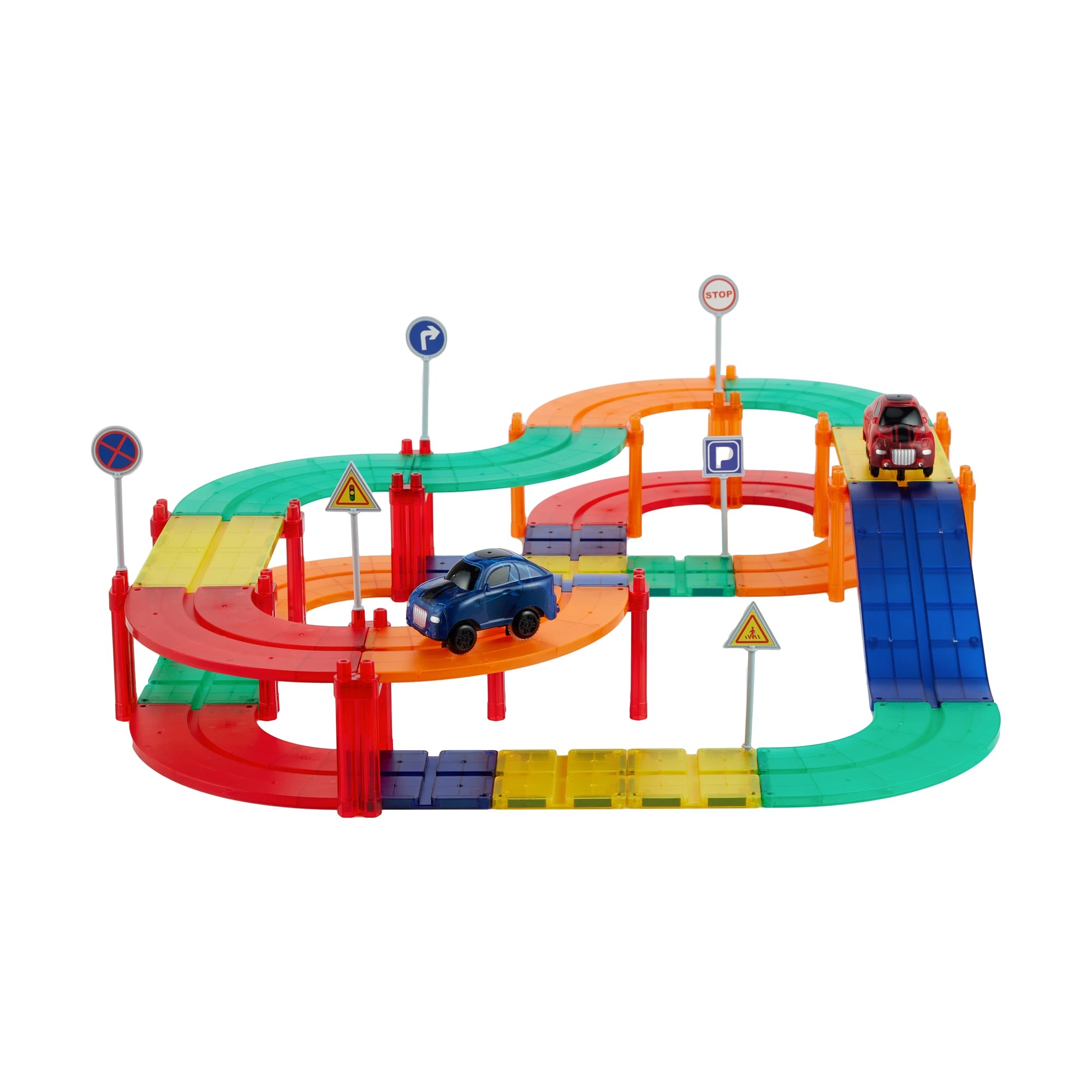 2 72 Piece Magnetic Race Track Set, 2 of 10