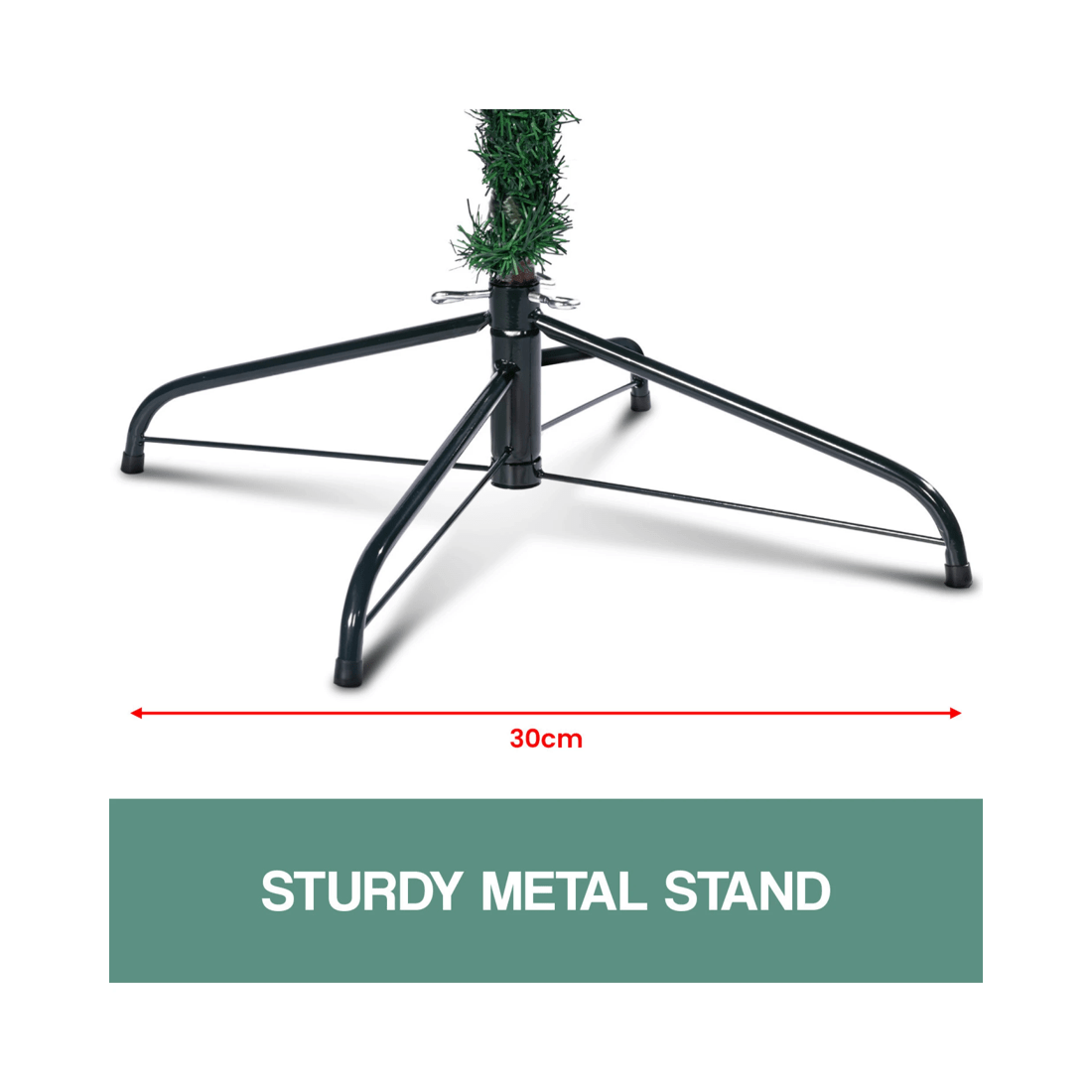 9 Christabelle Green Artificial Christmas Tree 1.2m - 300 Tips, 9 of 10