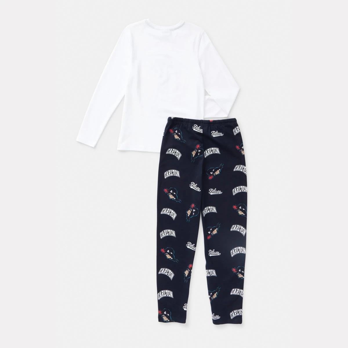 7 Official AFL Kids Pyjama Set Carlton, 7 of 9