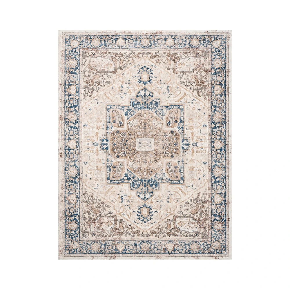 1 ZUNI Floor Rug Soft Fluffy Area Rugs Bedroom Living Room 120x160cm Pale - Blue, 1 of 3