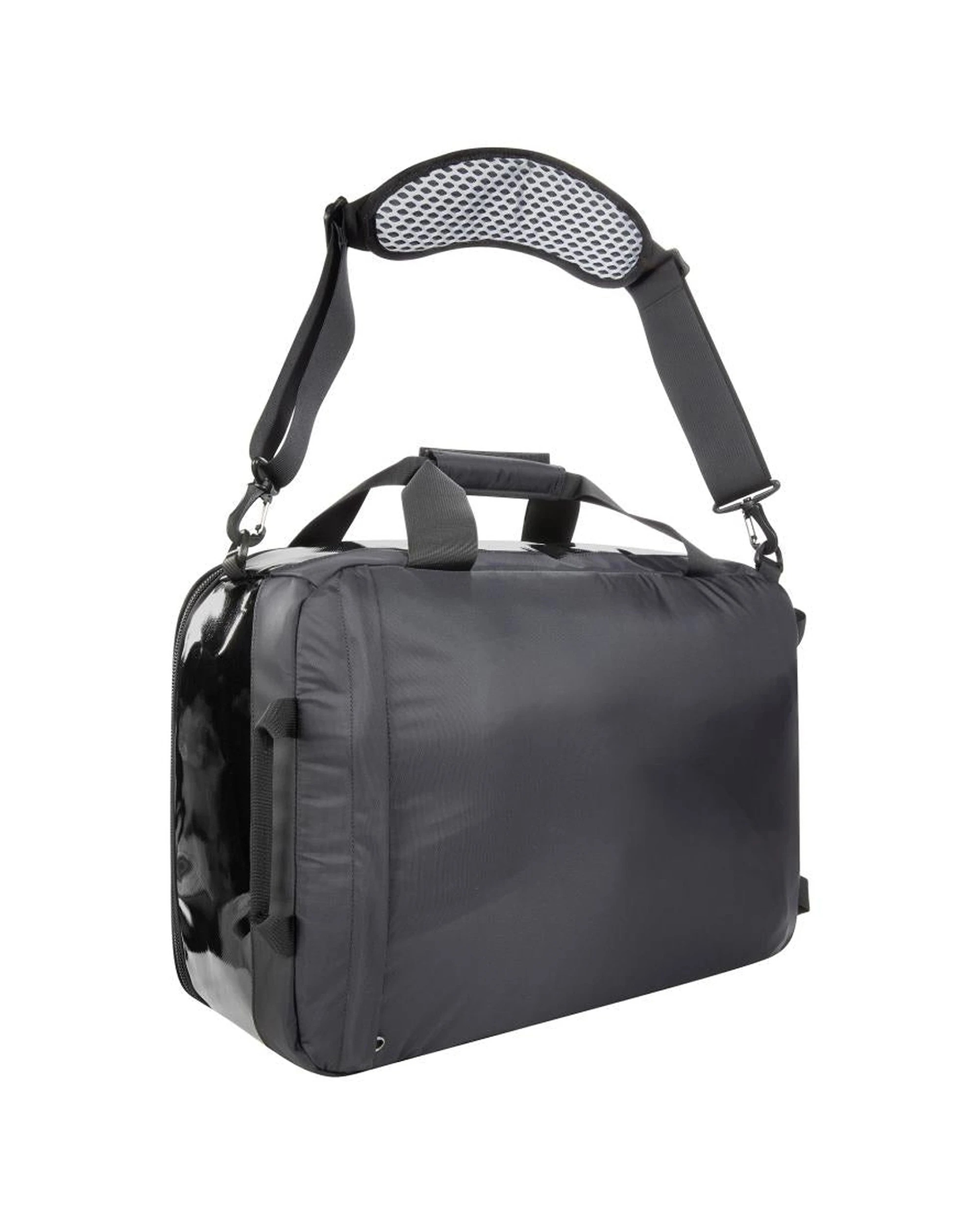 3 Tatonka Nylon Flight Outdoor Travel Duffel Bag 35L Carry On Mesh Pockets - Black, 3 of 4