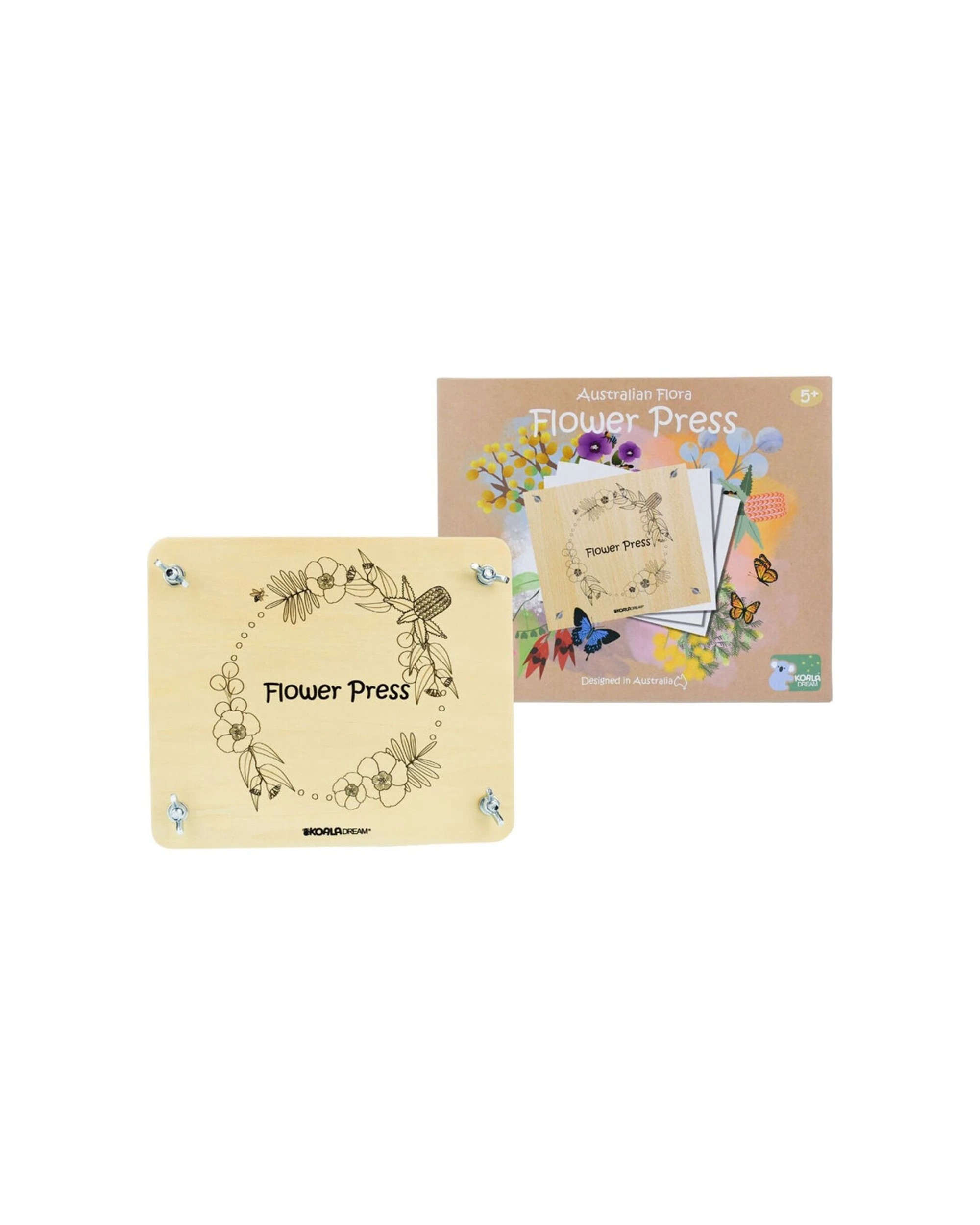 4 Kaper Kidz Australian Flora Flower Press Craft Kit Creativity Kids Activity - Natural, 4 of 7