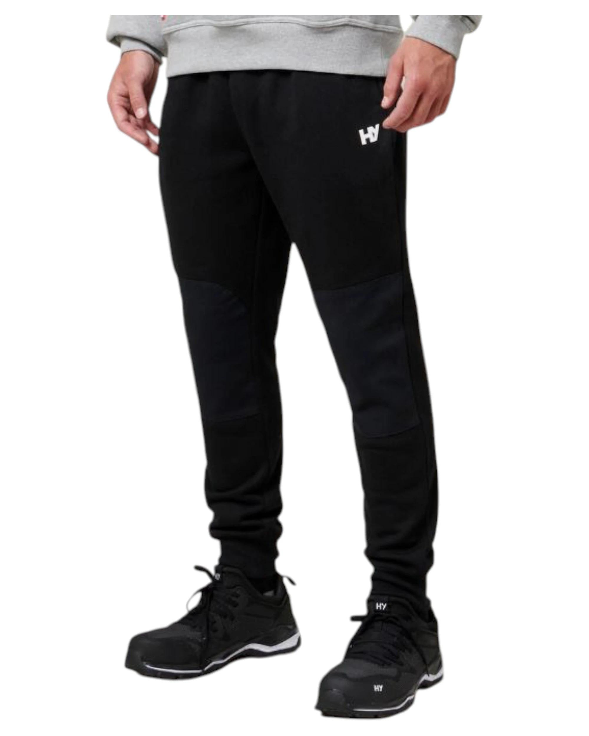 2 Hard Yakka 2 Pack Mens Xtreme Jogger Fleece Trackie Pant Black, 2 of 6