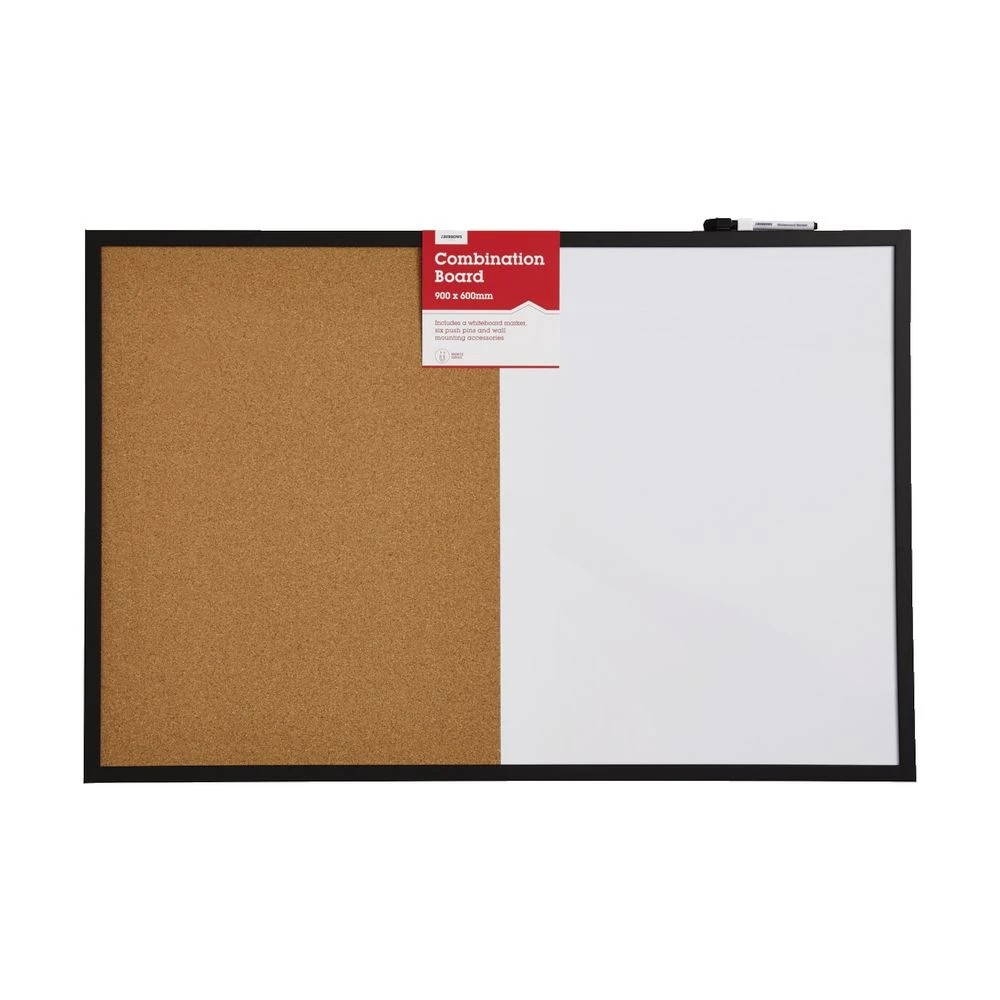 2 J.Burrows Combination Board 900 x 600mm Black, 2 of 3