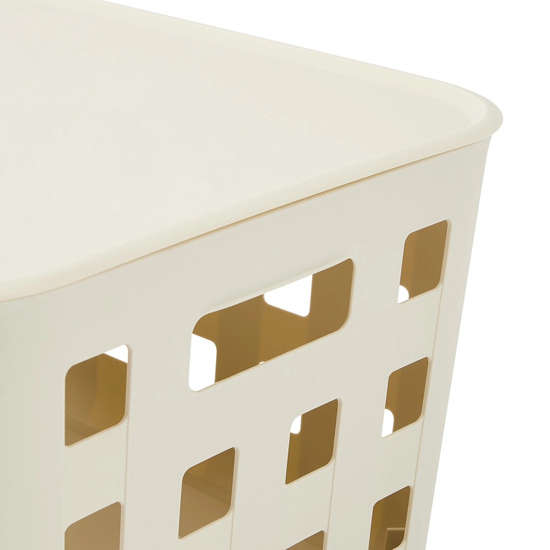 7 28L Rectangle Trellis Basket with Lid - Beige, 7 of 9