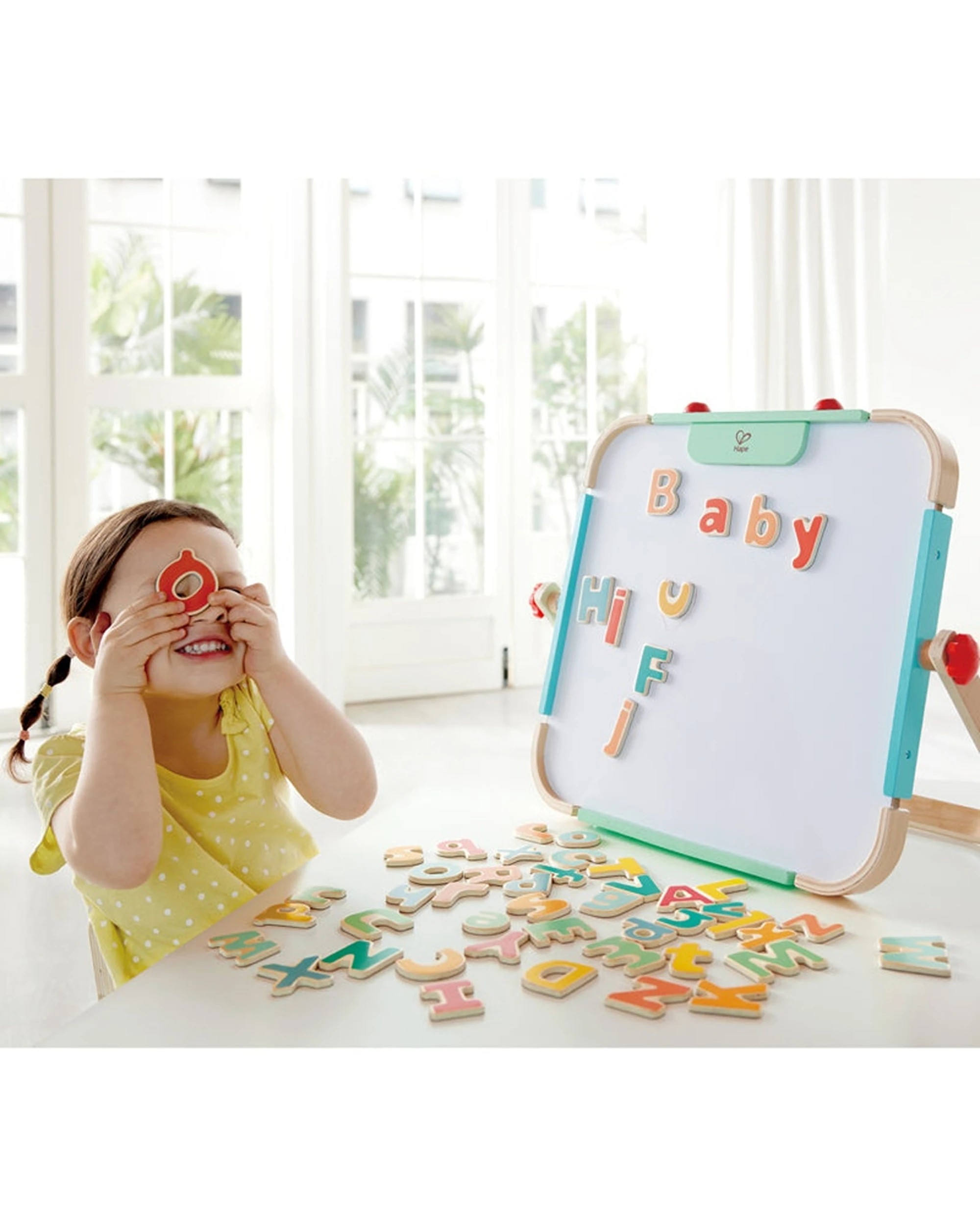 4 Hape Magnetic Alphabet 52pc Uppercase Lowercase Letters Educational Kids Magnetic Plastic Toy - Multi, 4 of 4