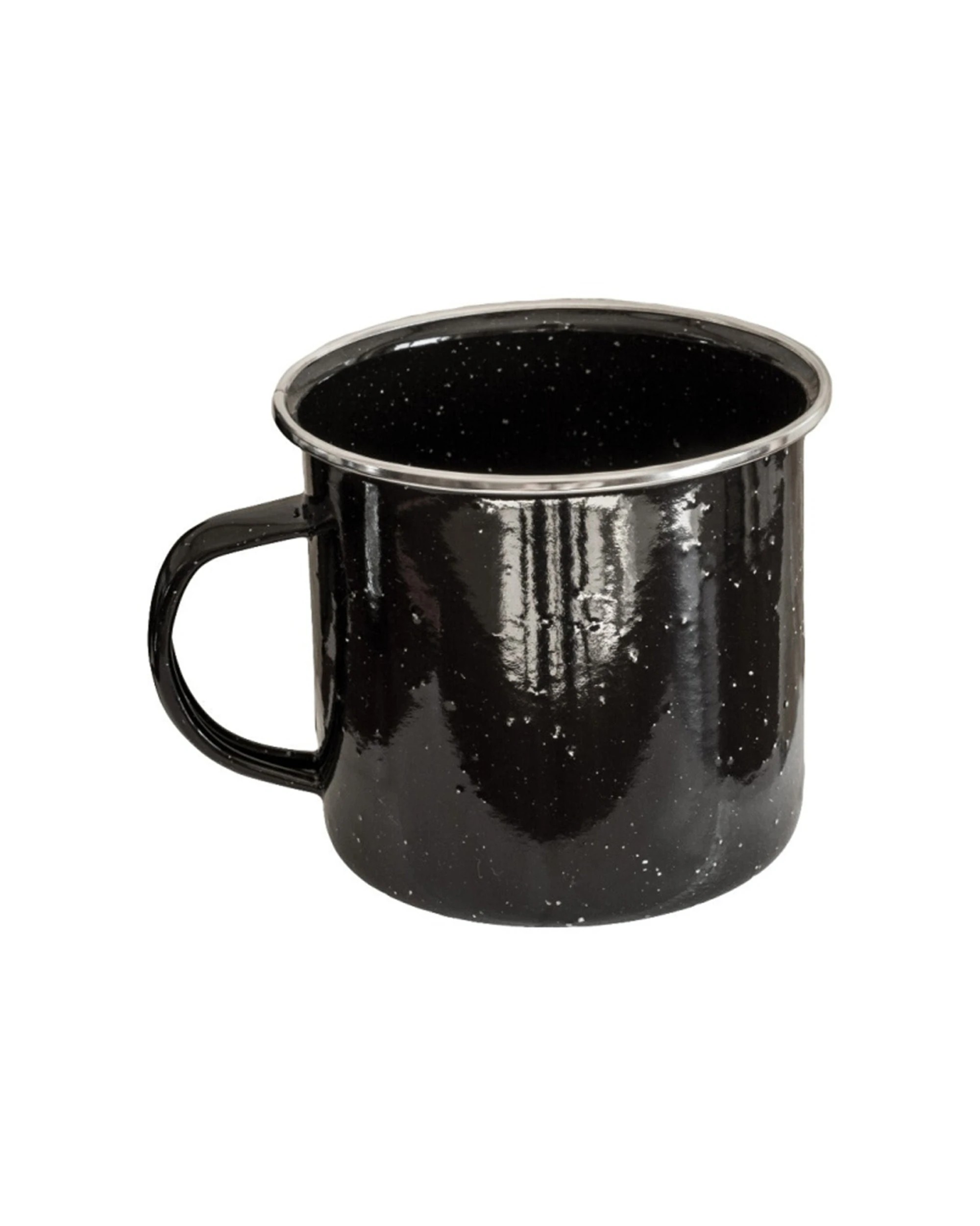 3 Wildtrak Enamel Mugs 6 Pack Lightweight Rust Resistant Outdoor Camping - Black, 3 of 4