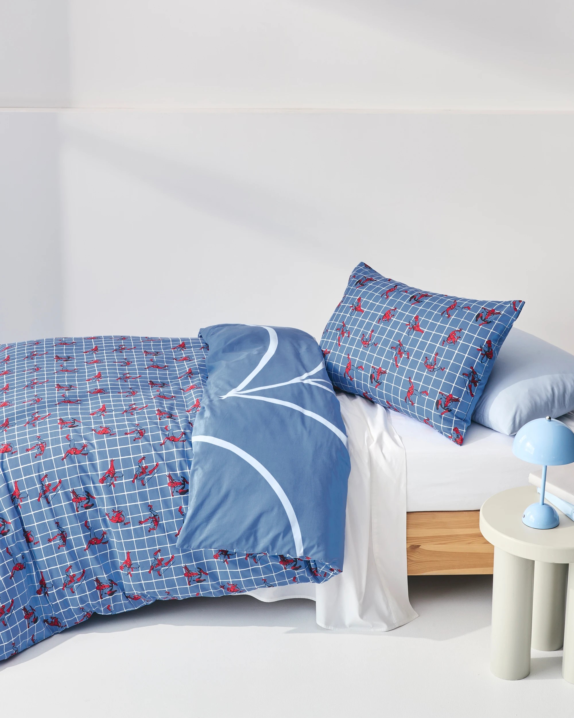 3 Disney Marvel The Amazing Spider-Man Reverse Quilt Cover Set - Queen Bed - Blue, 3 of 10