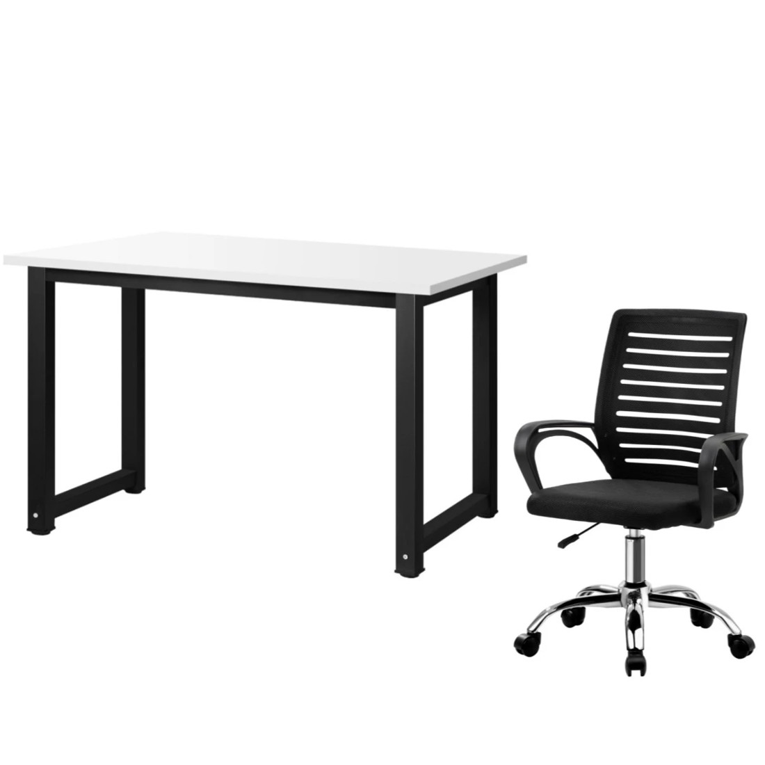 1 Oikiture Home Office Desk and Chair Set - Multi, 1 of 8