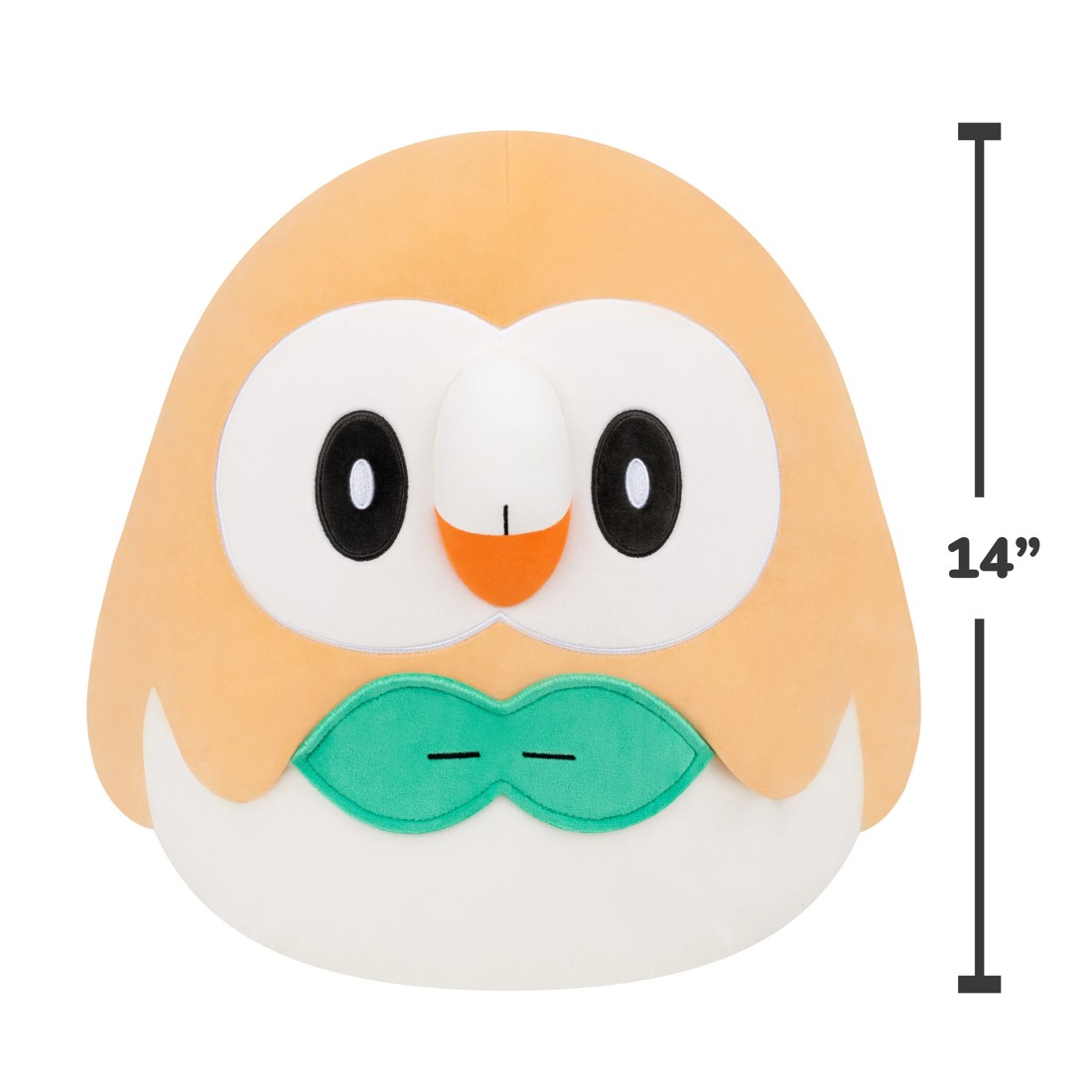 5 Squishmallows Pokemon Rowlet 35cm Plush, 5 of 5