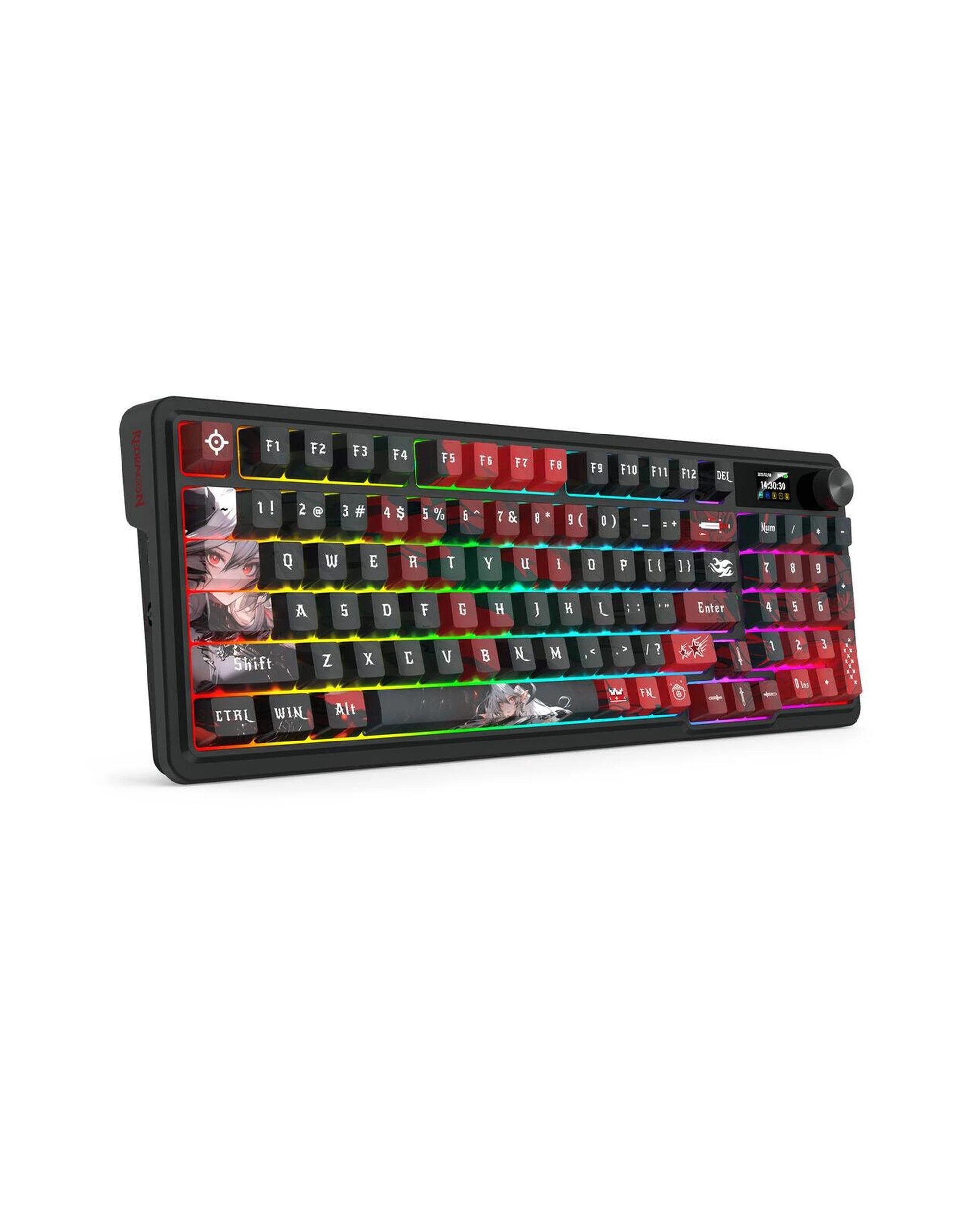 8 Redragon K719WGB1 Pro Artemis Pro LCD Gasket Wireless Mechanical Keyboard - Black, 8 of 10