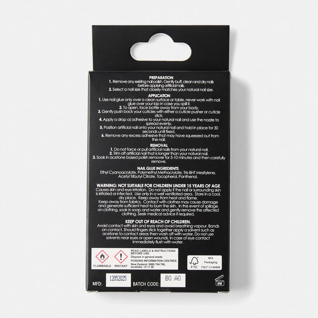 2 OXX Cosmetics 100 Pack Artificial Nails with Adhesive - Almond Shape, French Tip, 2 of 5