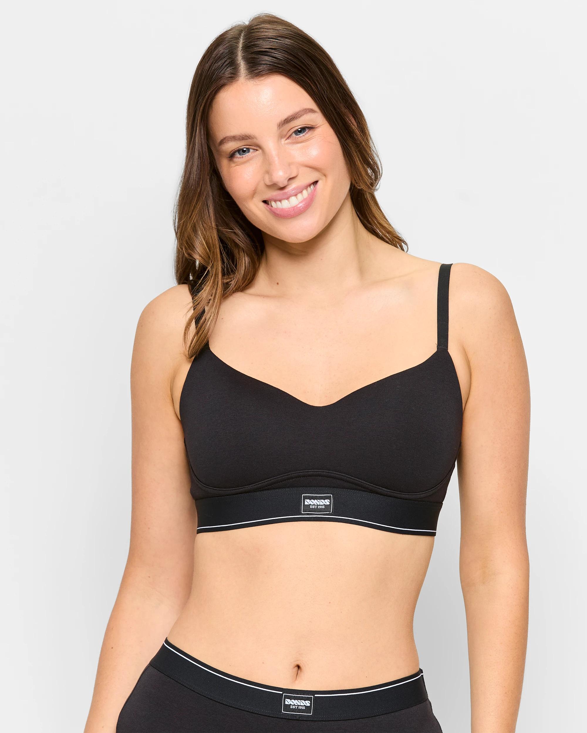 1 Originals Wirefree Bra - Bonds BLACK, 1 of 4