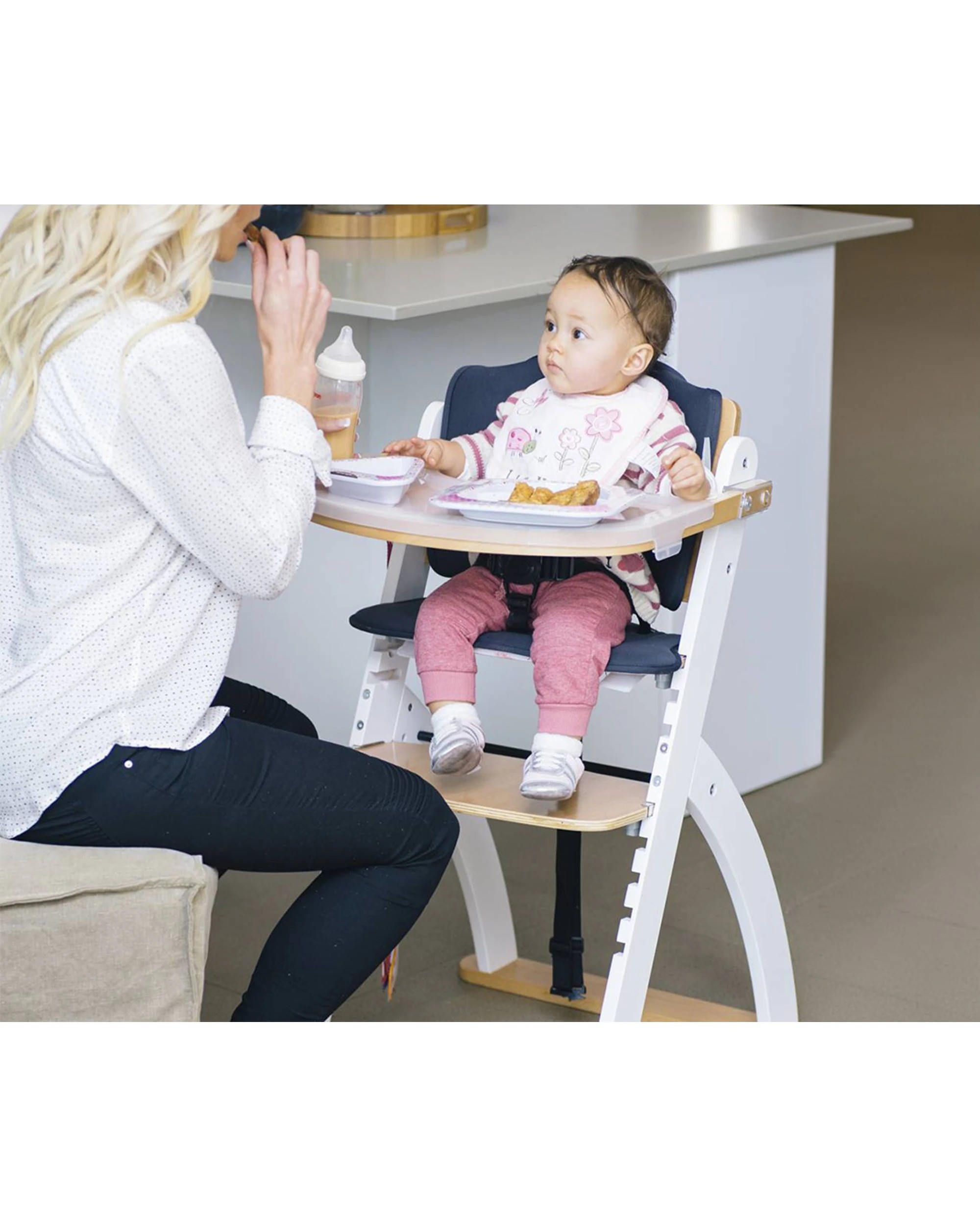 6 Babyhood Kaylula Ava Forever High Chair White/Beech - White Beech mix, Beech, 6 of 9