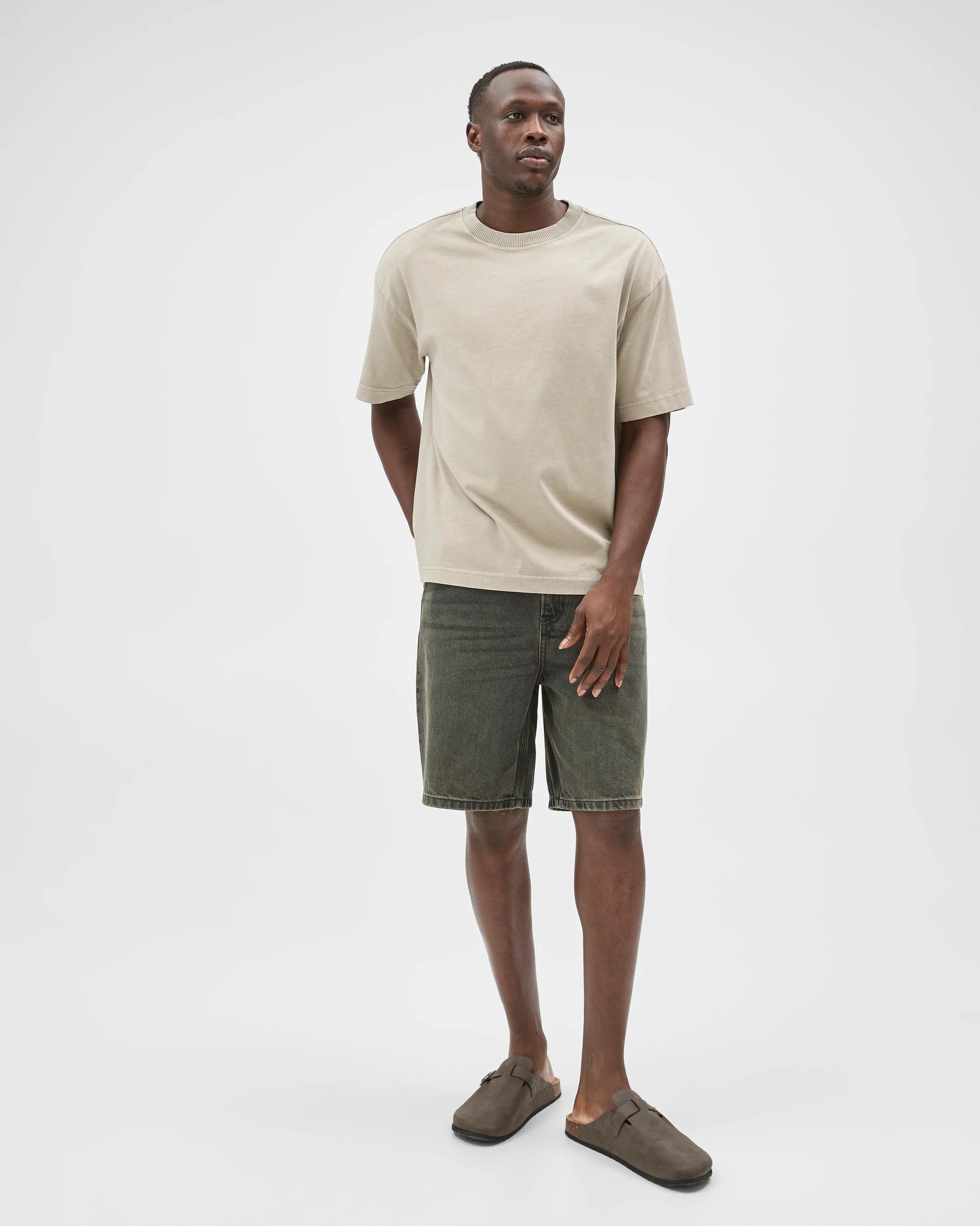 1 Commons Loose Fit Denim Shorts TINTED BLACK, 1 of 7