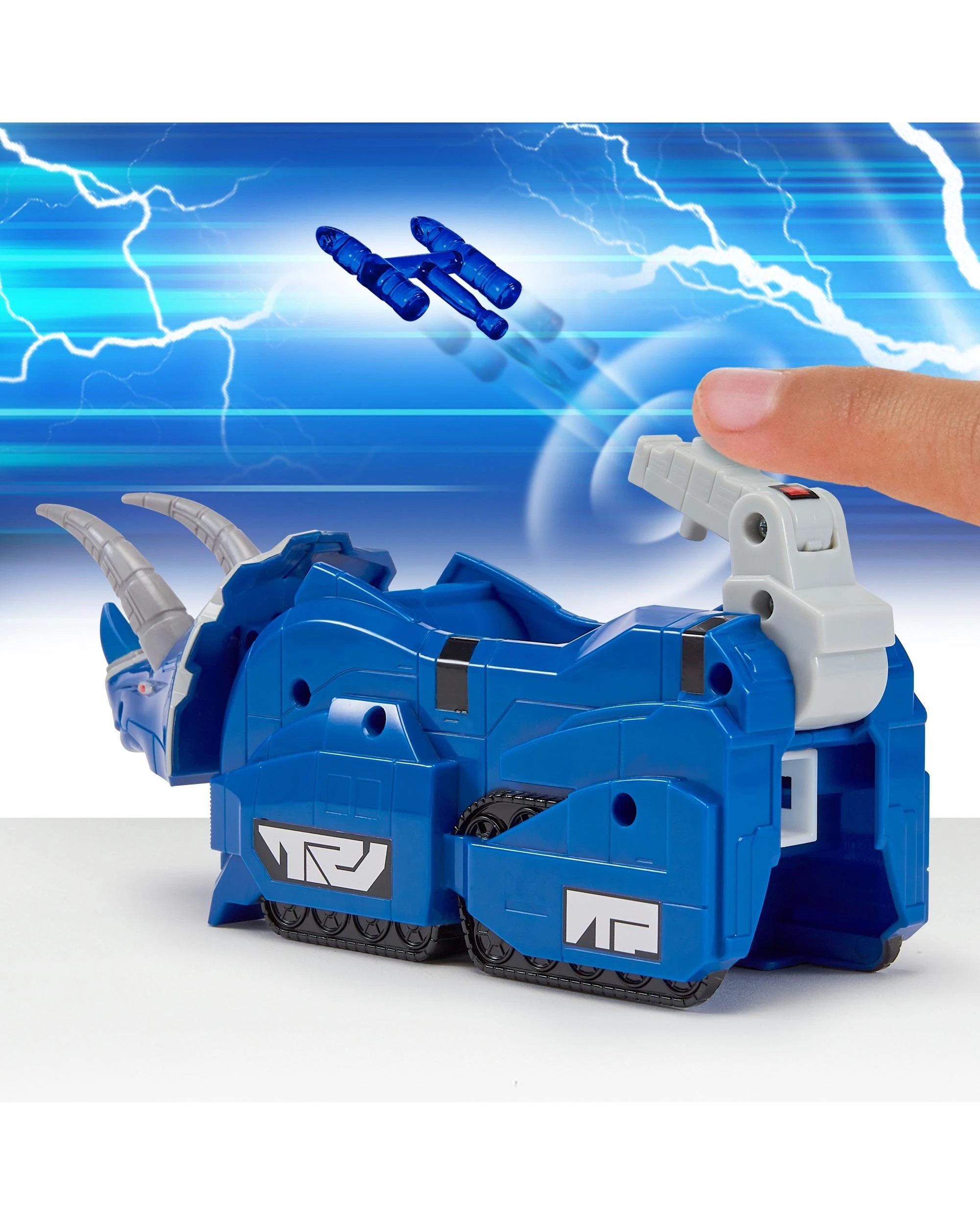 7 Mighty Morphin Power Rangers Re-Ignition Combinable Dinozord Triceratops Toy, 7 of 10