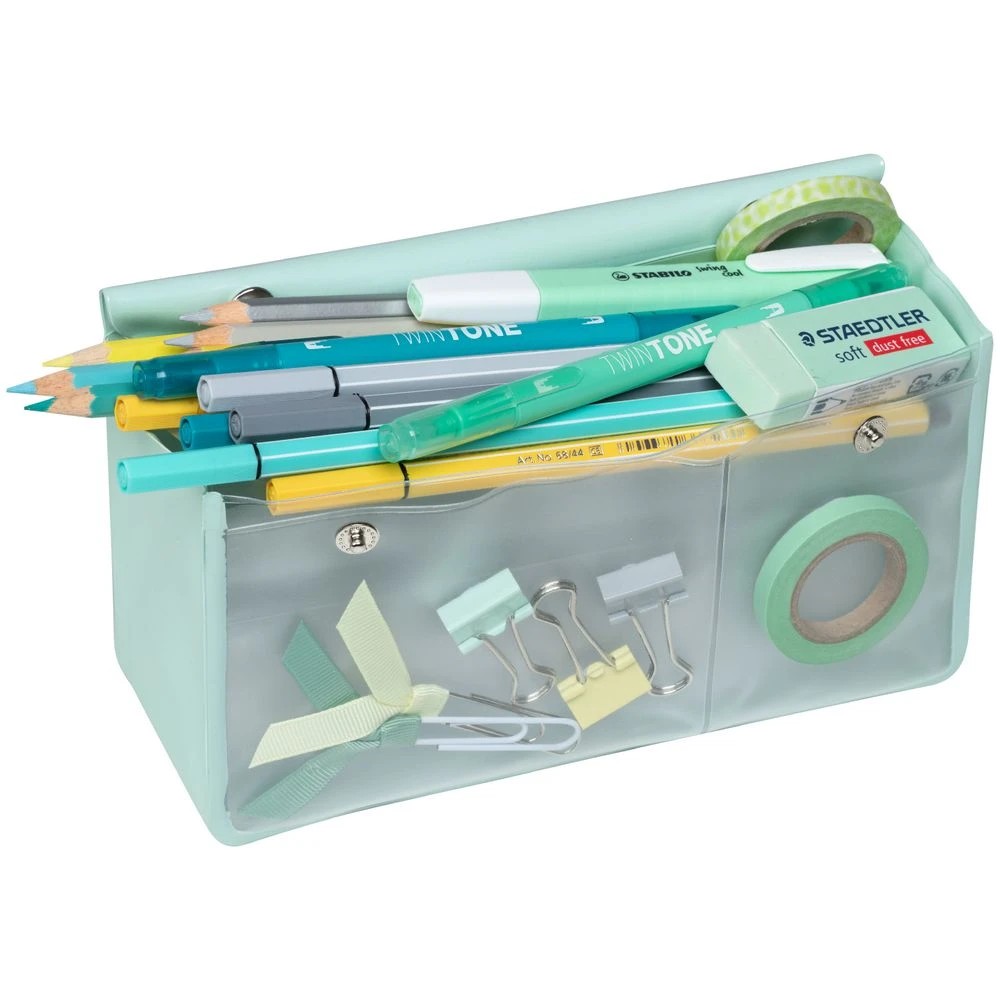 2 Lihit Lab Triangle Pencil Case Green, 2 of 4