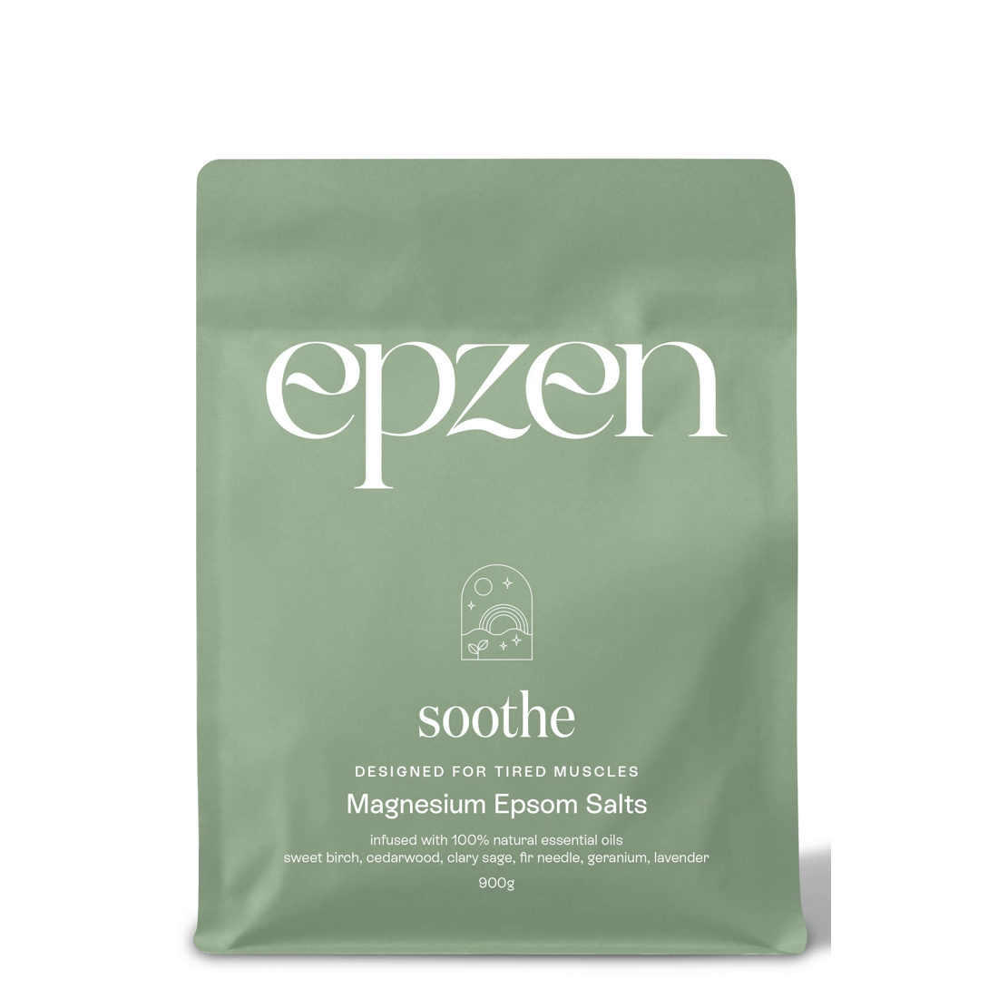 1 Epzen Soothe Magnesium Epsom Salts 900g - Natural Essential Oils, 1 of 2