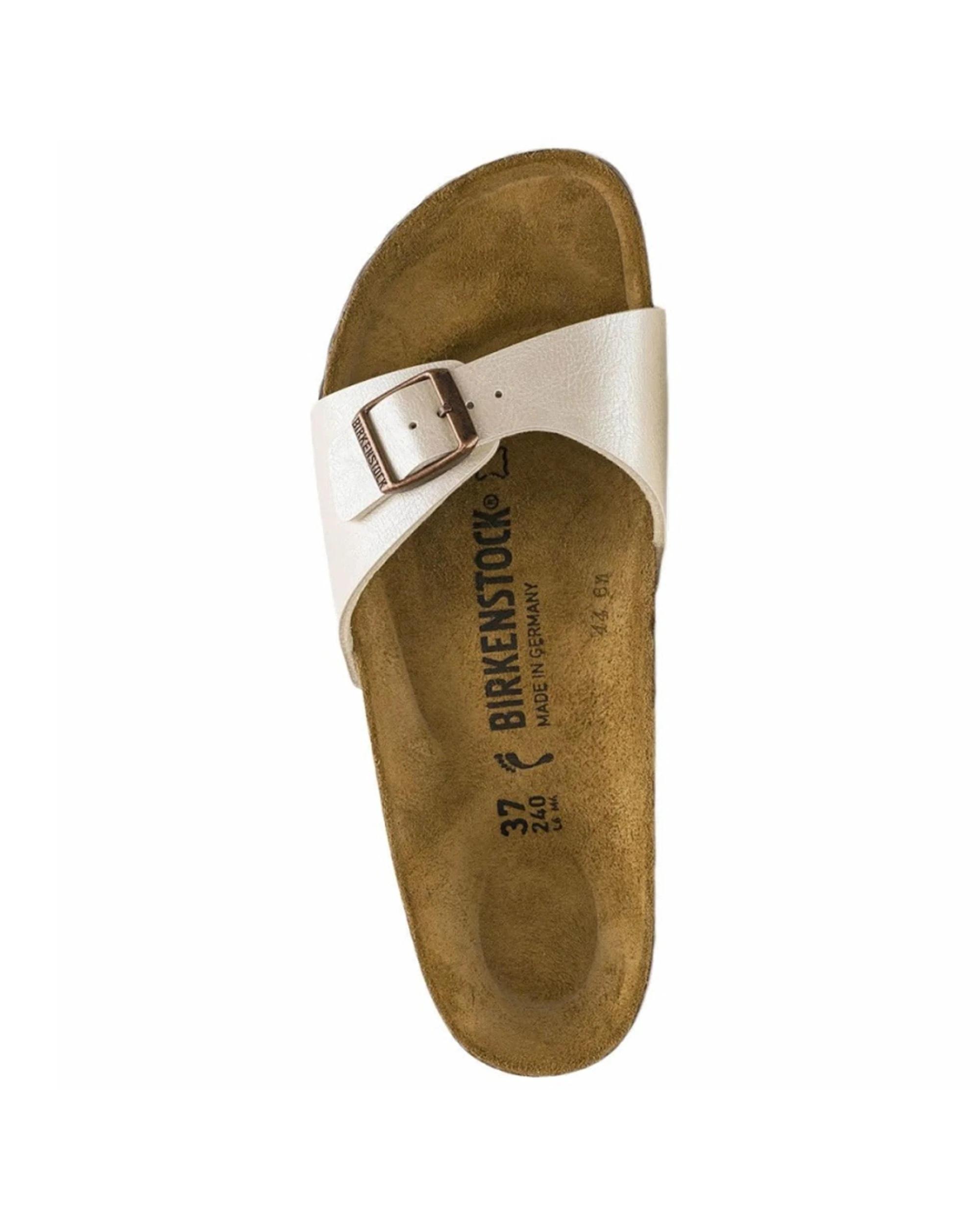 2 Birkenstock Madrid Birko-Flor Slip-On Sandals Graceful Pearl Narrow GRACEFUL PEARL WHITE, 2 of 6