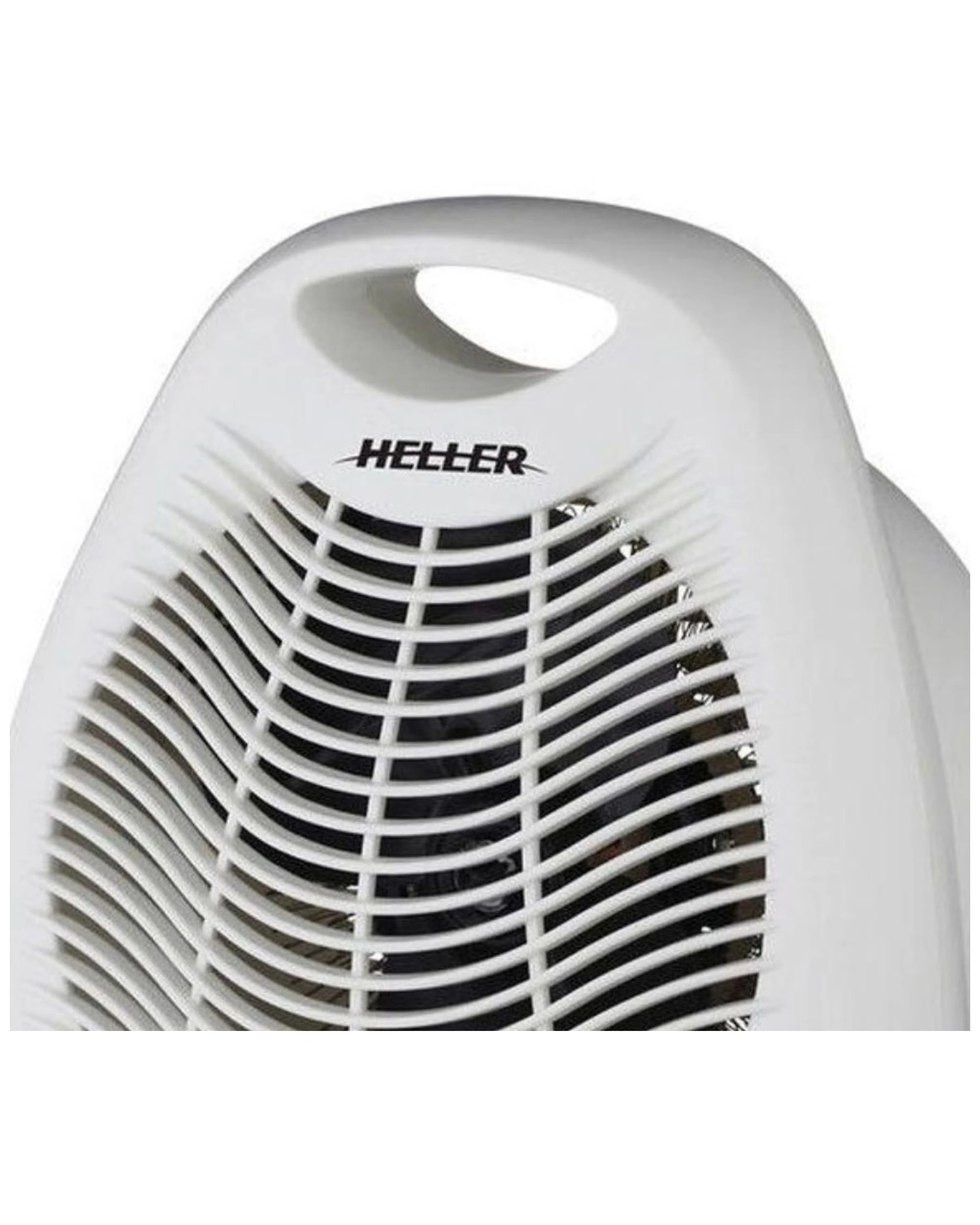 2 Heller 2000w Upright Electric Fan Heater Room/floor Adjustable Thermostat - White, 2 of 3