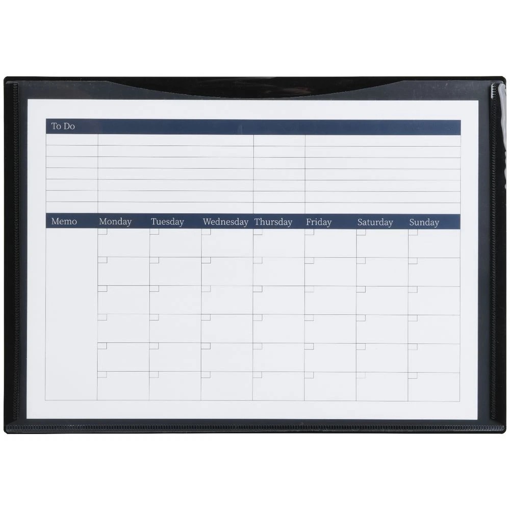 4 J.Burrows A4 Document Wallet Magnetic Closure Black, 4 of 4