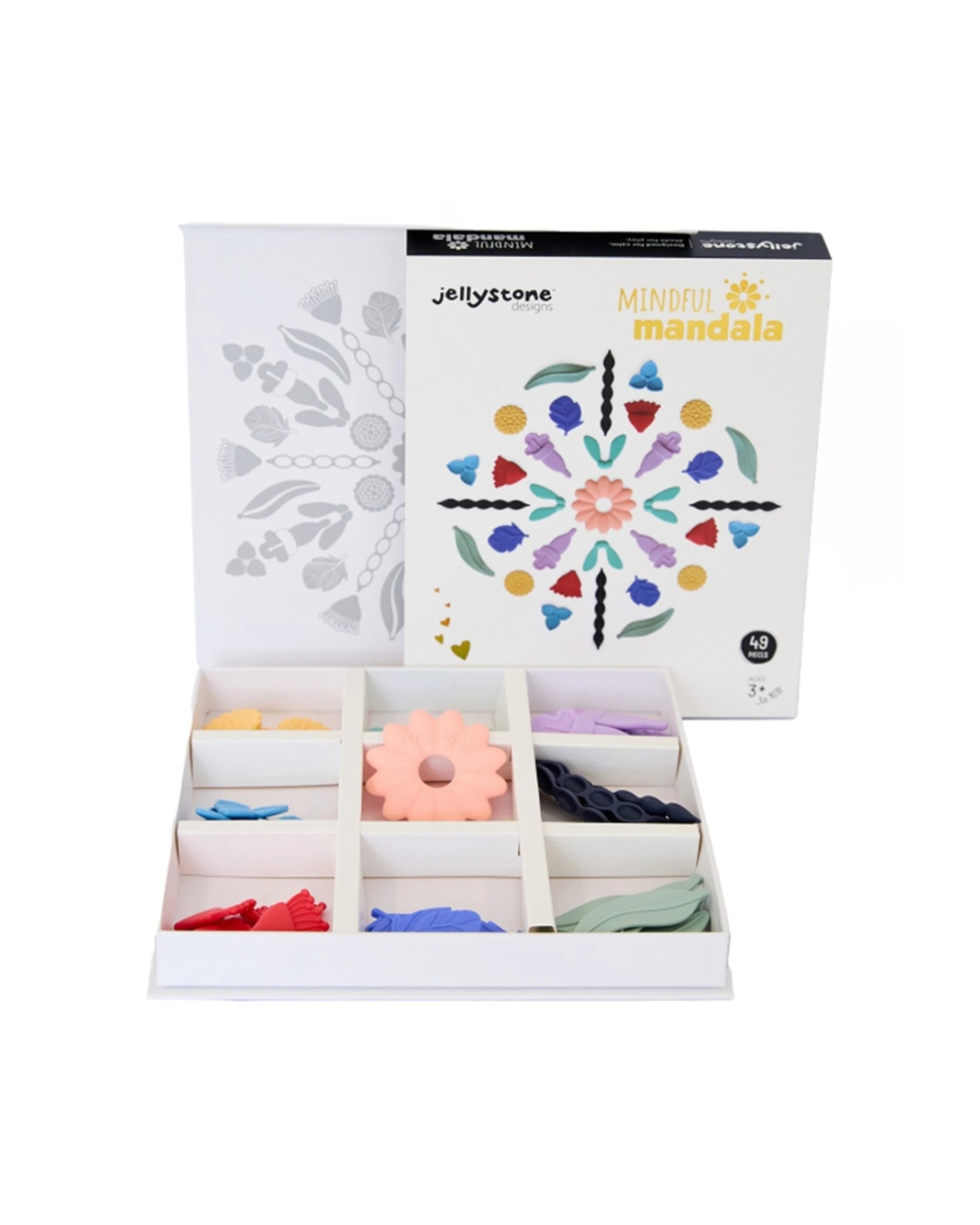 2 Jellystone Designs Kids Mindful Mandala Silicone Sensory Fidget Toy Vivid - Multi, 2 of 5