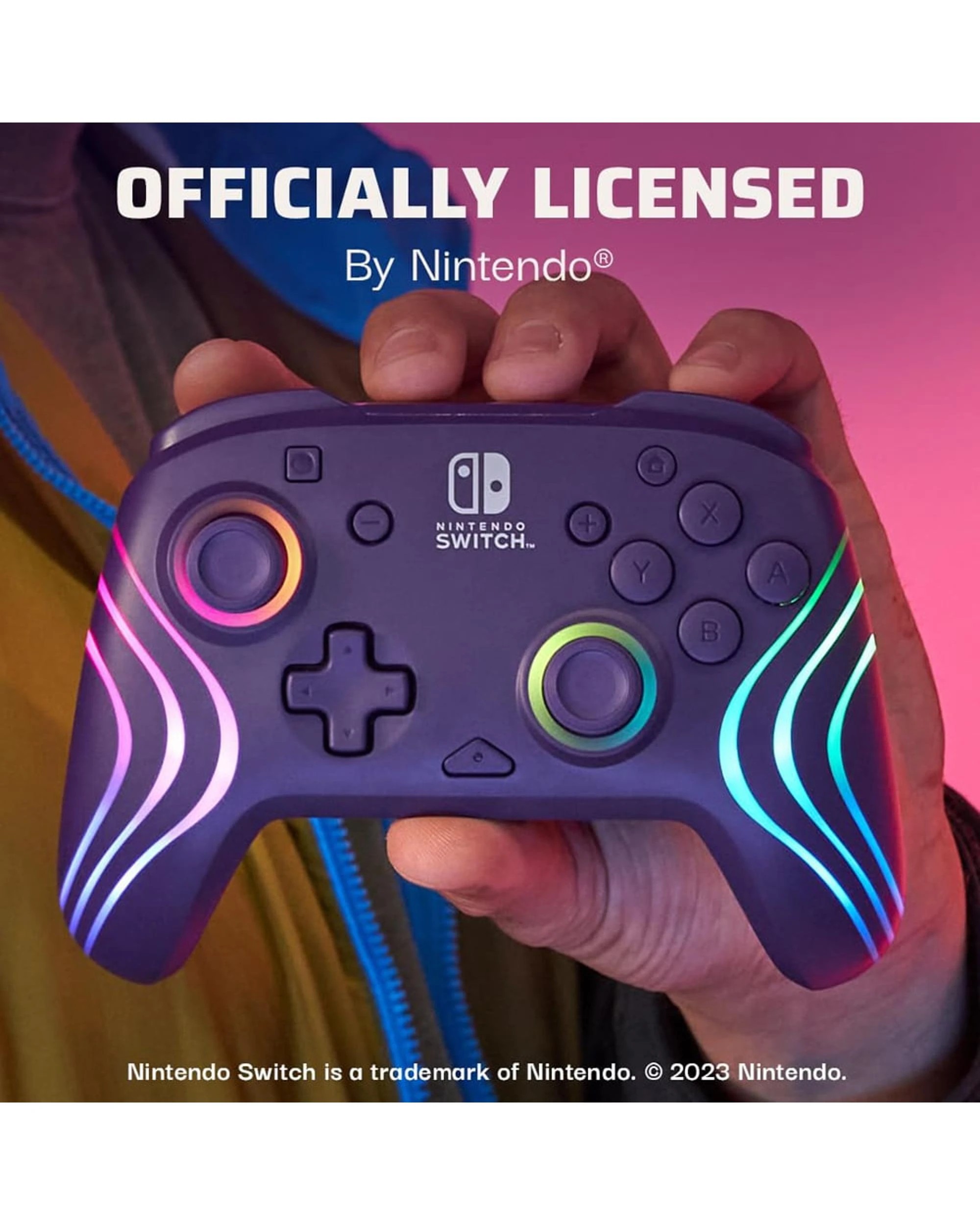 10 PDP Afterglow Wave Wireless Controller for Nintendo Switch - Purple, 10 of 10