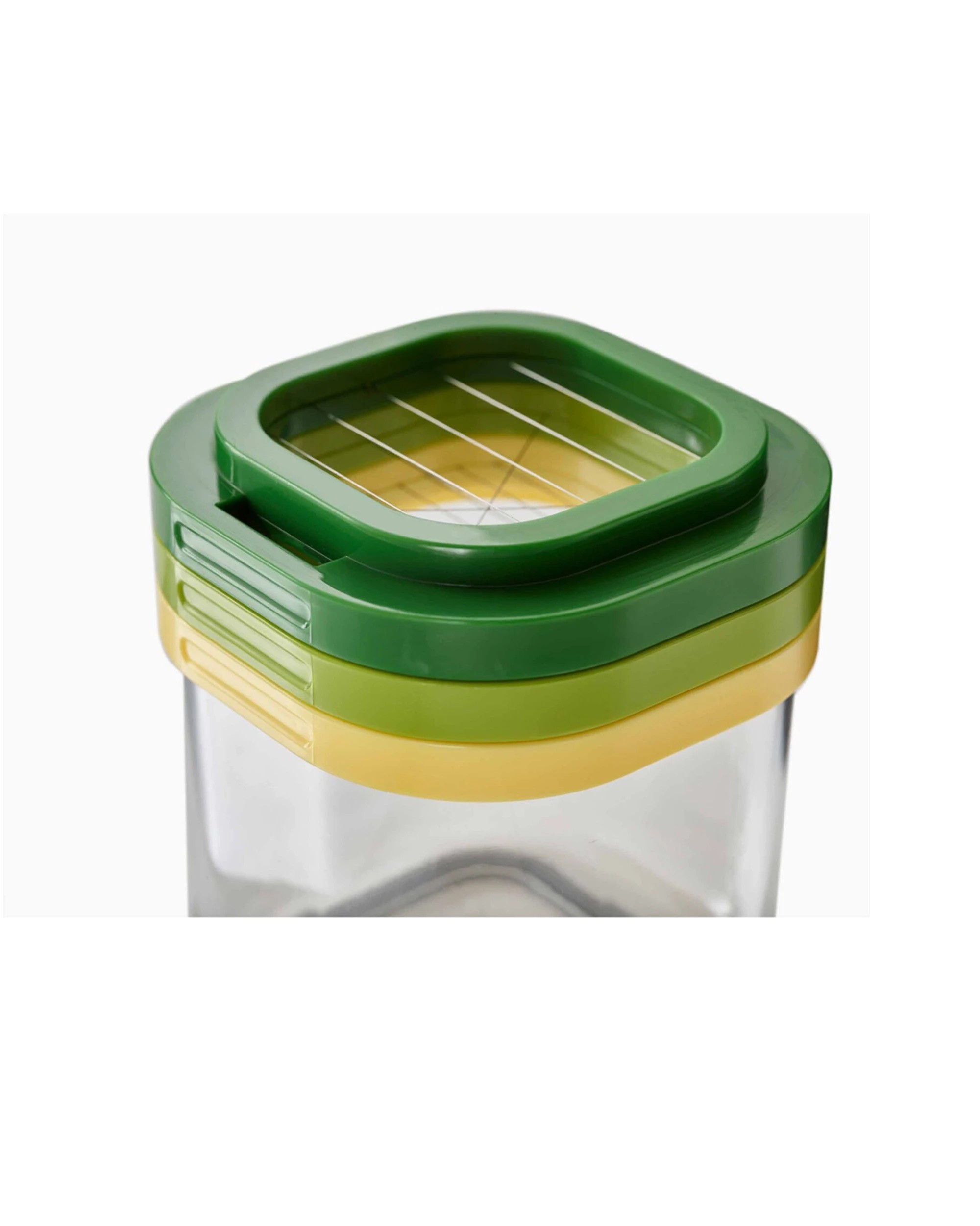 4 Joseph Joseph Prep 12cm Mini Manual Chopper Slicer With Food Grip - Green, 4 of 7