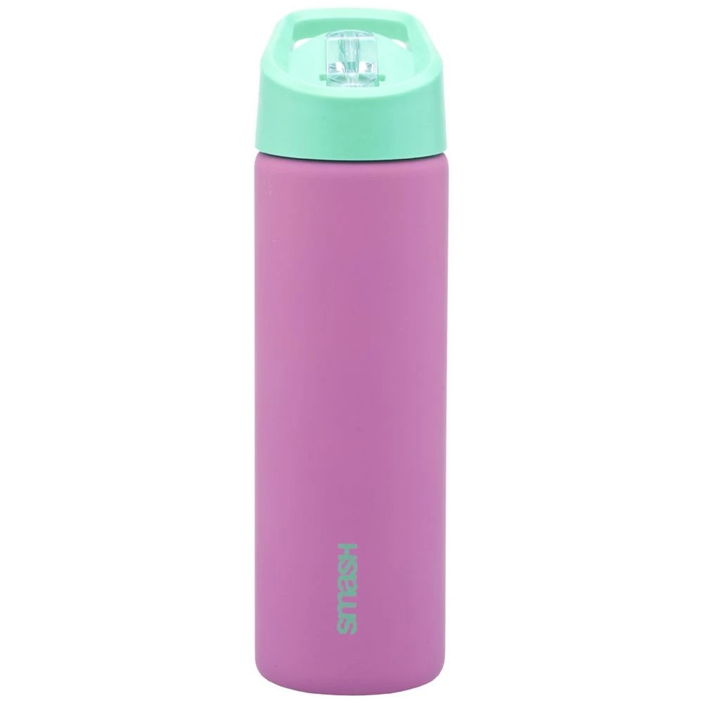 1 Smash Blue Stainless Steel Sipper Bottle Pink/Green 750mL, 1 of 3