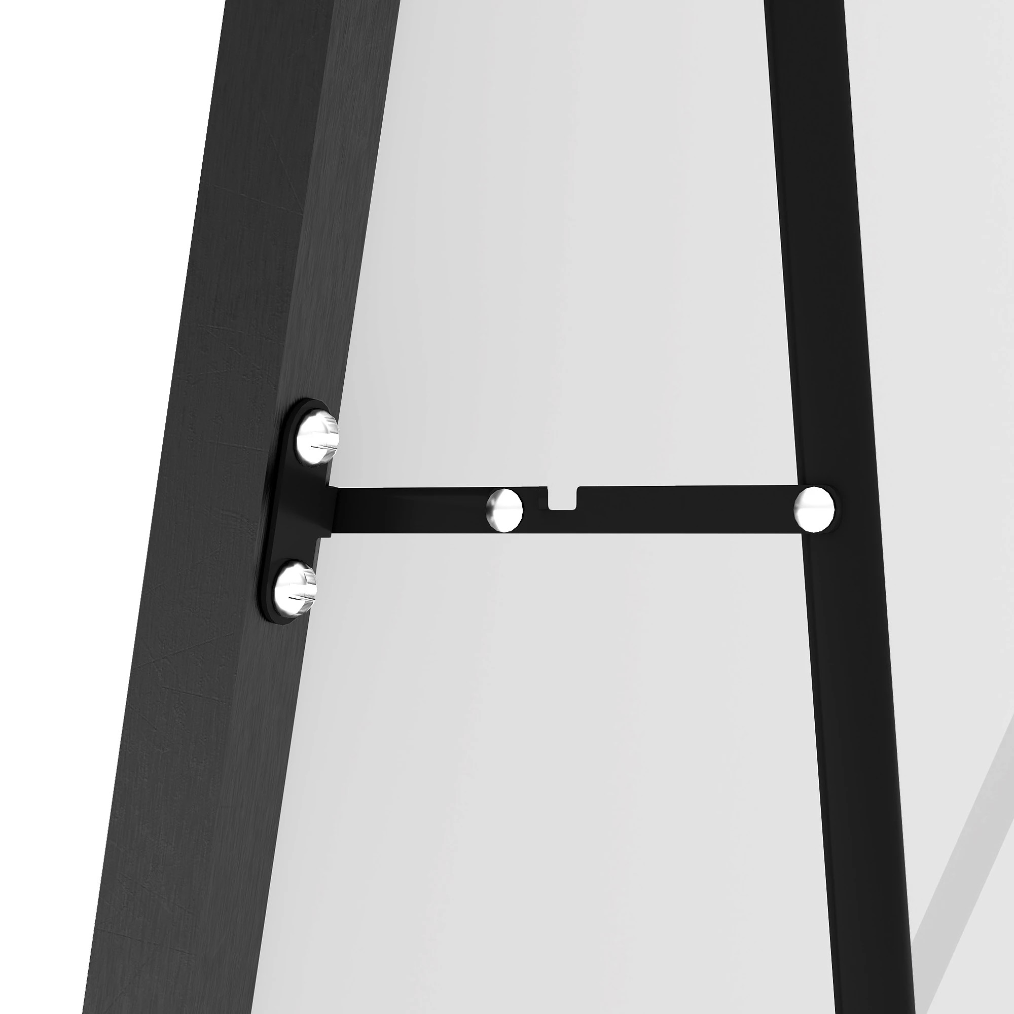 4 Yezi 165cm Full Length Free Standing Floor Mirror Arched Black Frame, 4 of 9