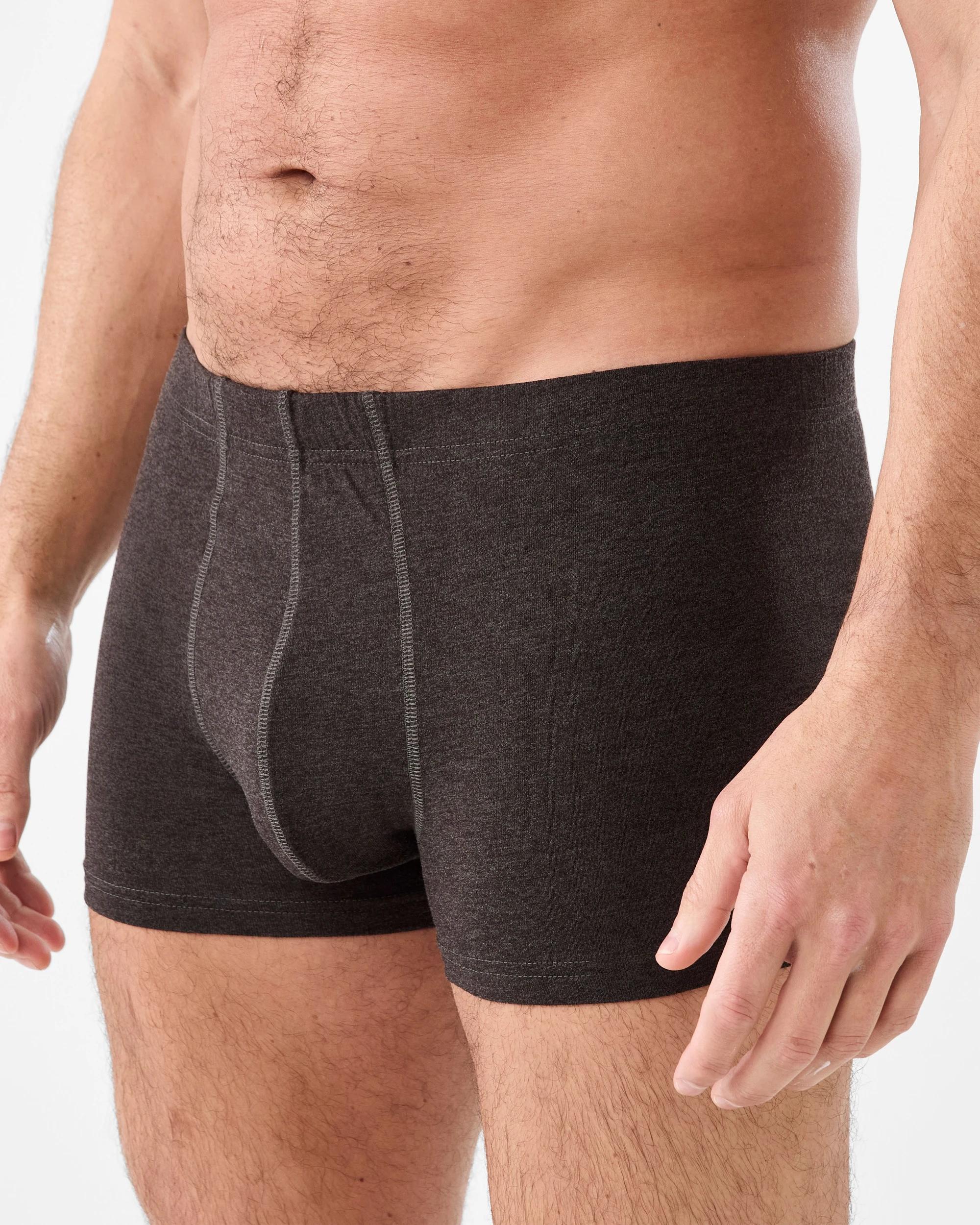 3 5 Pack Tunnel Waistband Trunks Char Marle, 3 of 6