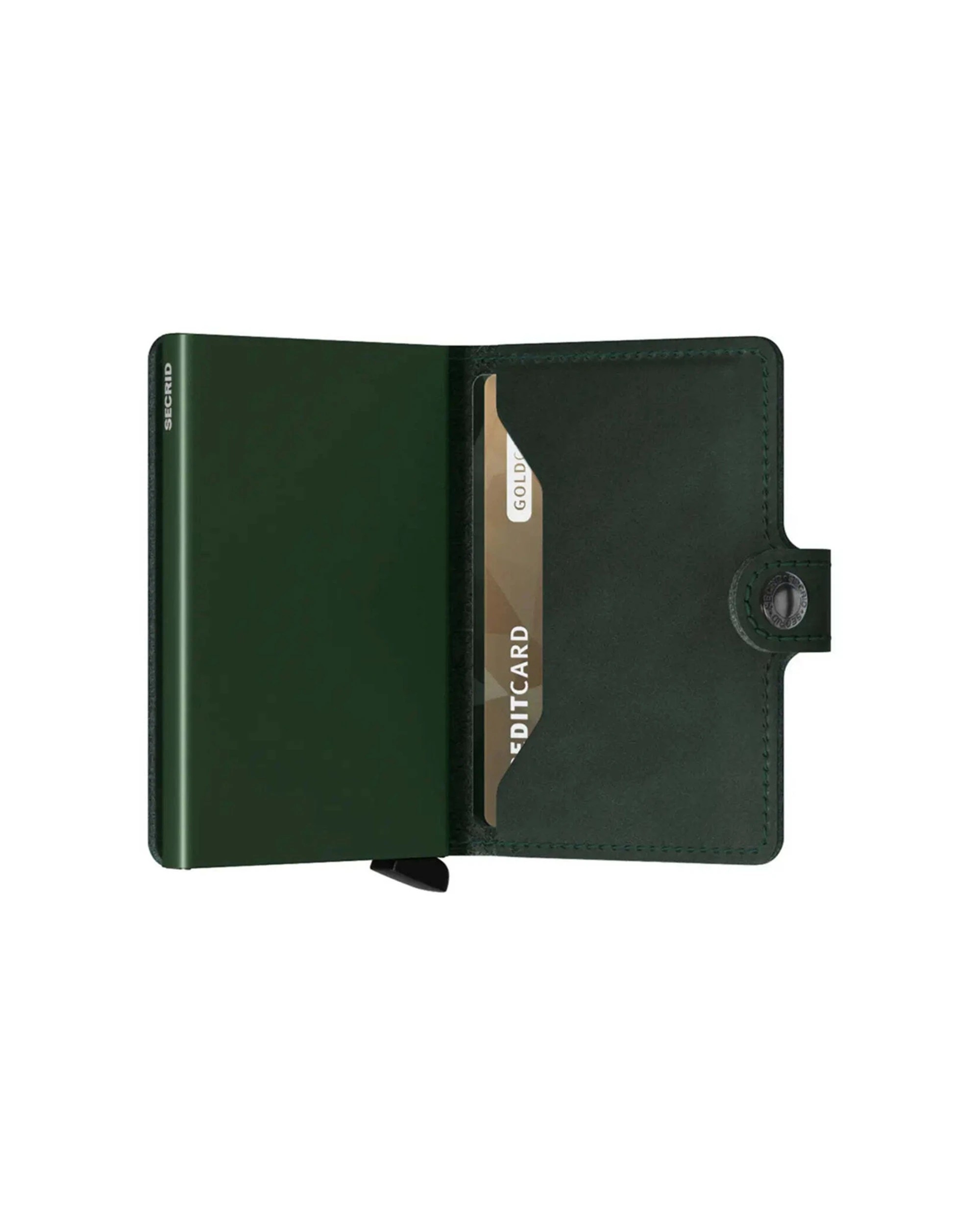 3 Secrid Miniwallet Compact RFID Wallet Compact Everyday Use Ample Storage - Green, 3 of 5