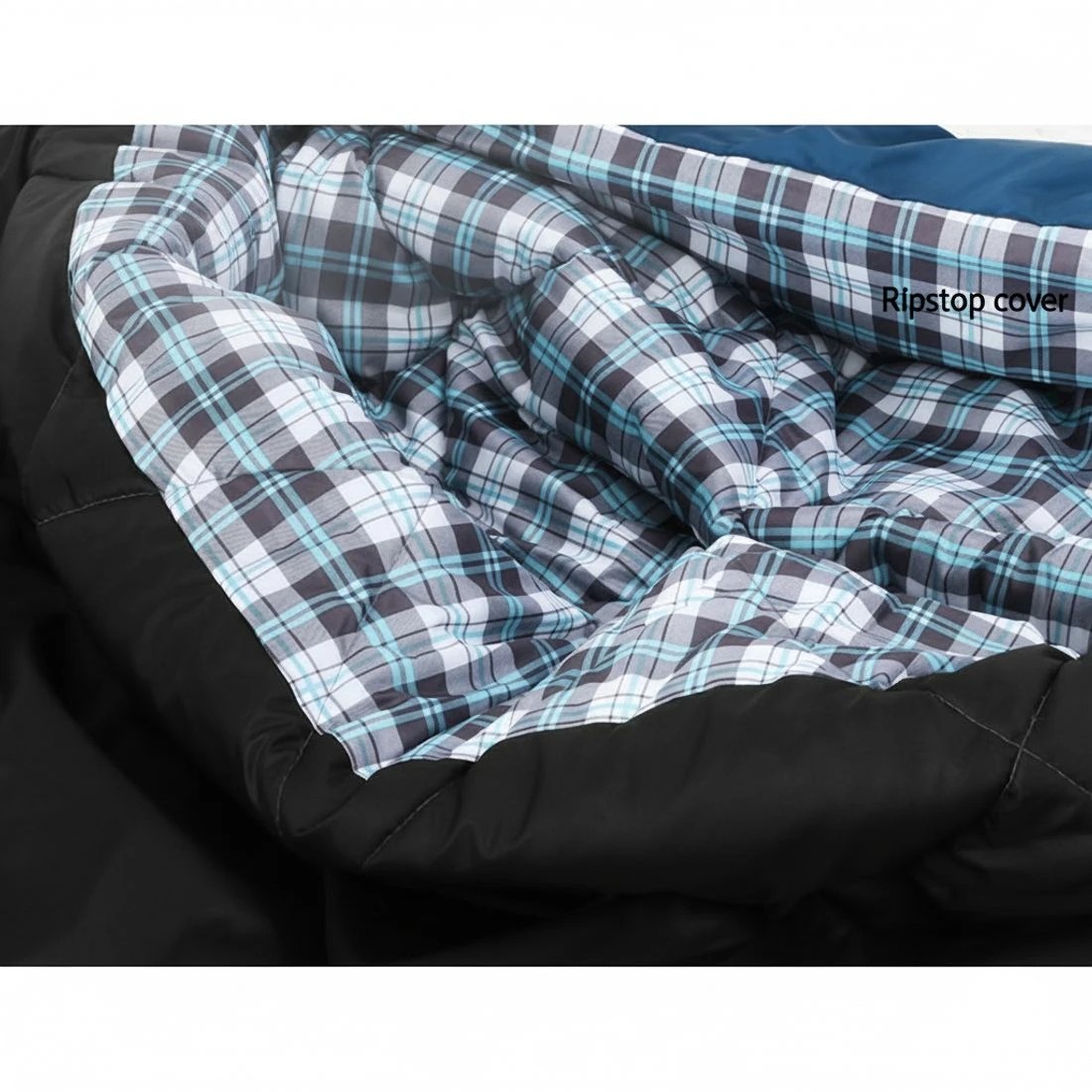 4 Weisshorn Sleeping Bag Double Pillow Thermal Camping Hiking Tent Blue - Blue, 4 of 6