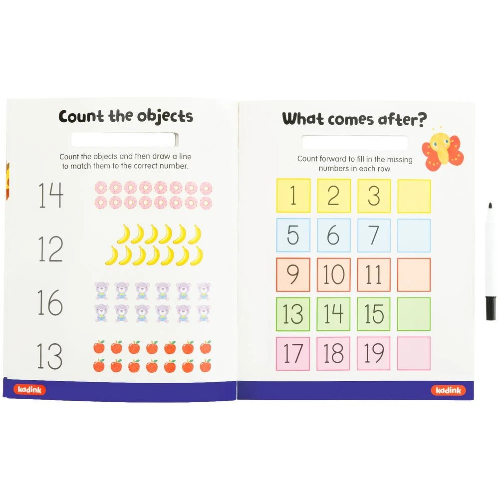2 Kadink Write & Wipe Maths Set, 2 of 3