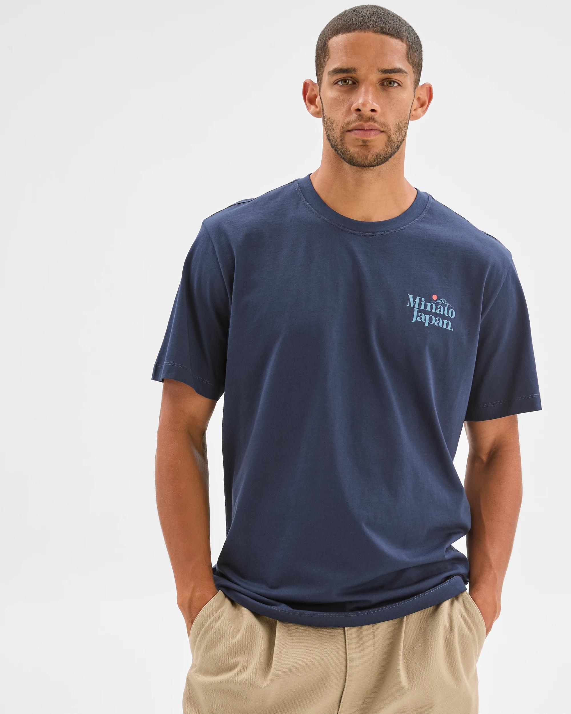 1 Target Man Australian Cotton Print T-Shirt NAVY, 1 of 5