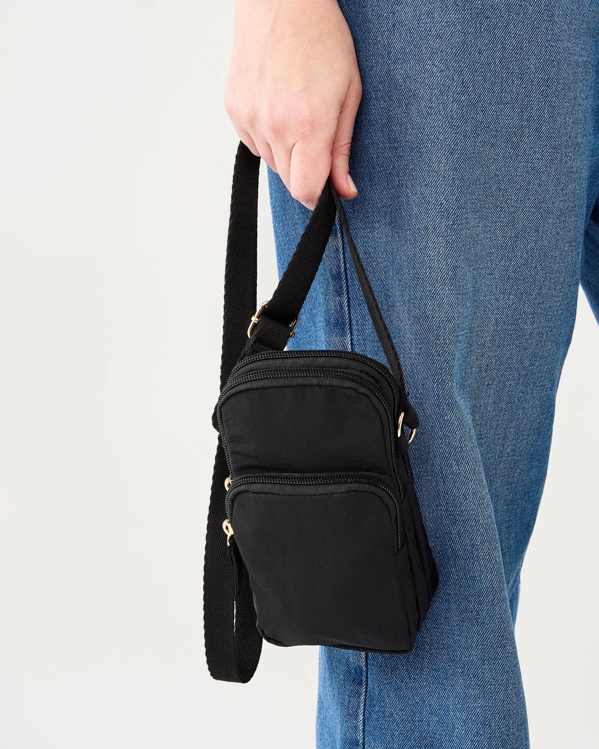 7 Urban Phone Bag Black, 7 of 7