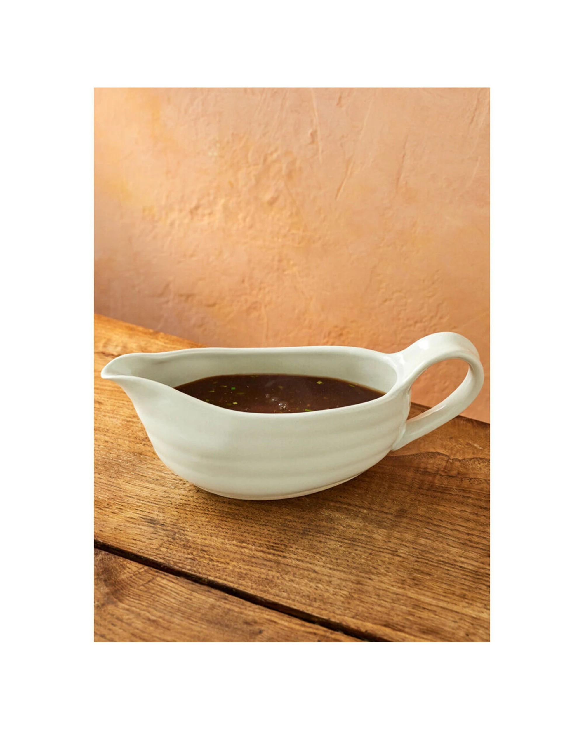 6 Jamie Oliver Big Love Great 2pk 400ml Stoneware Gravy Boat Durable Serveware - White, 6 of 6