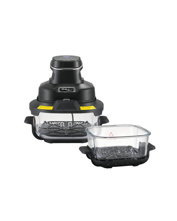 Healthy Choice Crisp N Go Air Fryer Dual Glass Bowl 4.5L + 2L 1400-1600 Watts