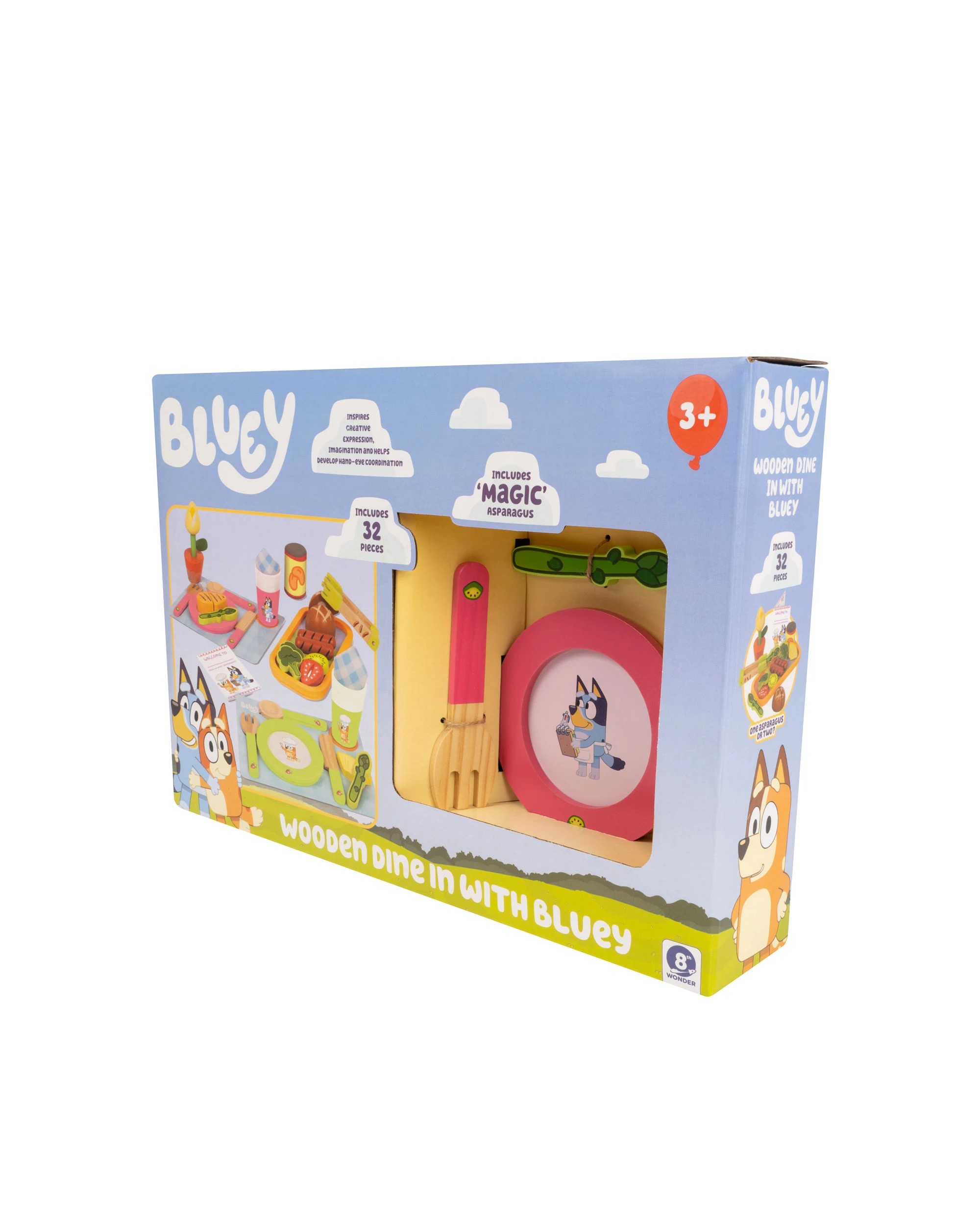 2 Bluey - Wooden Playset: Dine in with Bluey Set (30 Pieces), Suitable for Ages 3+ - Multi, 2 of 6