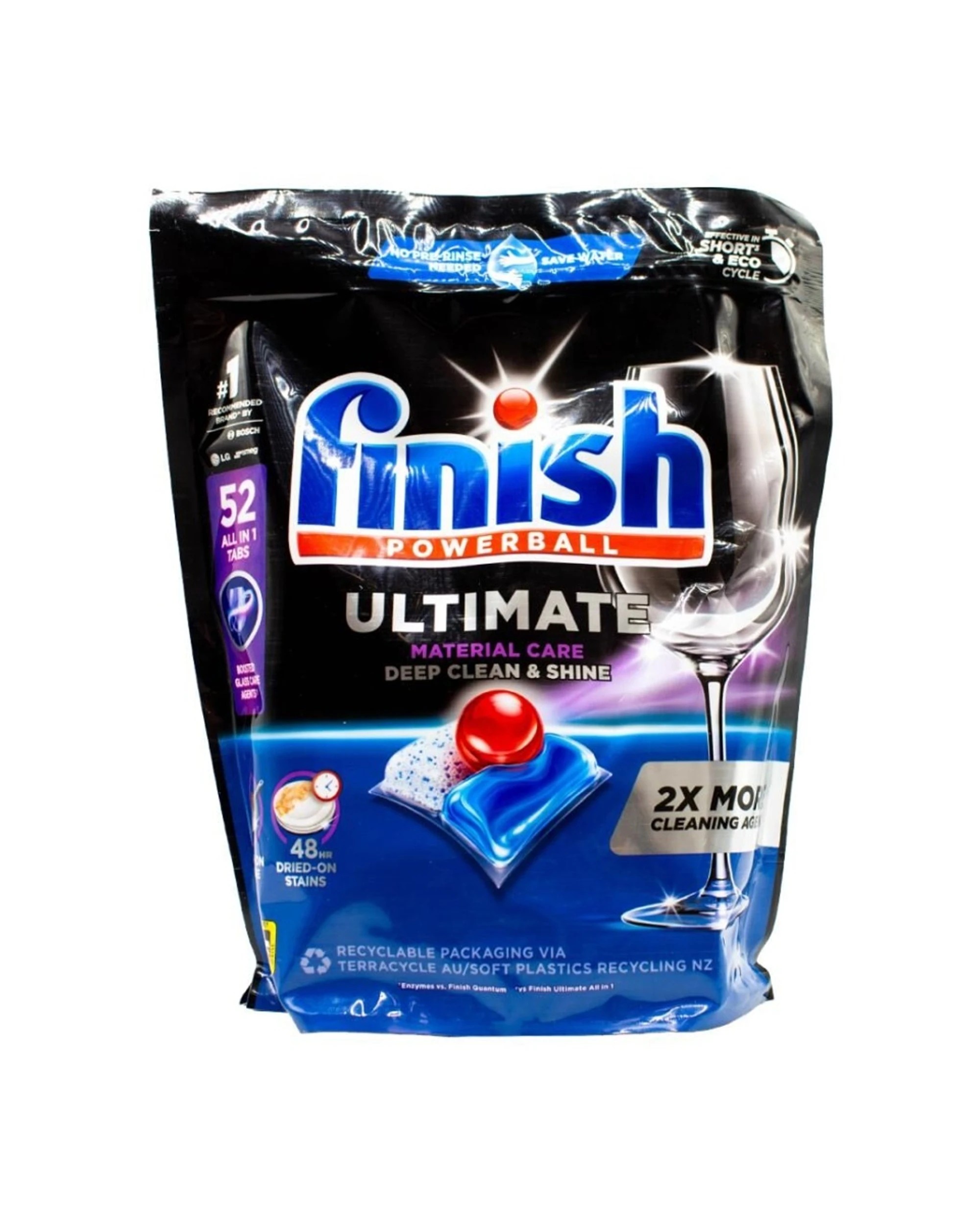 2 Finish Powerball All In 1 Ultimate Dishwasher Tablets 156pc Fast Dissolving, 2 of 3
