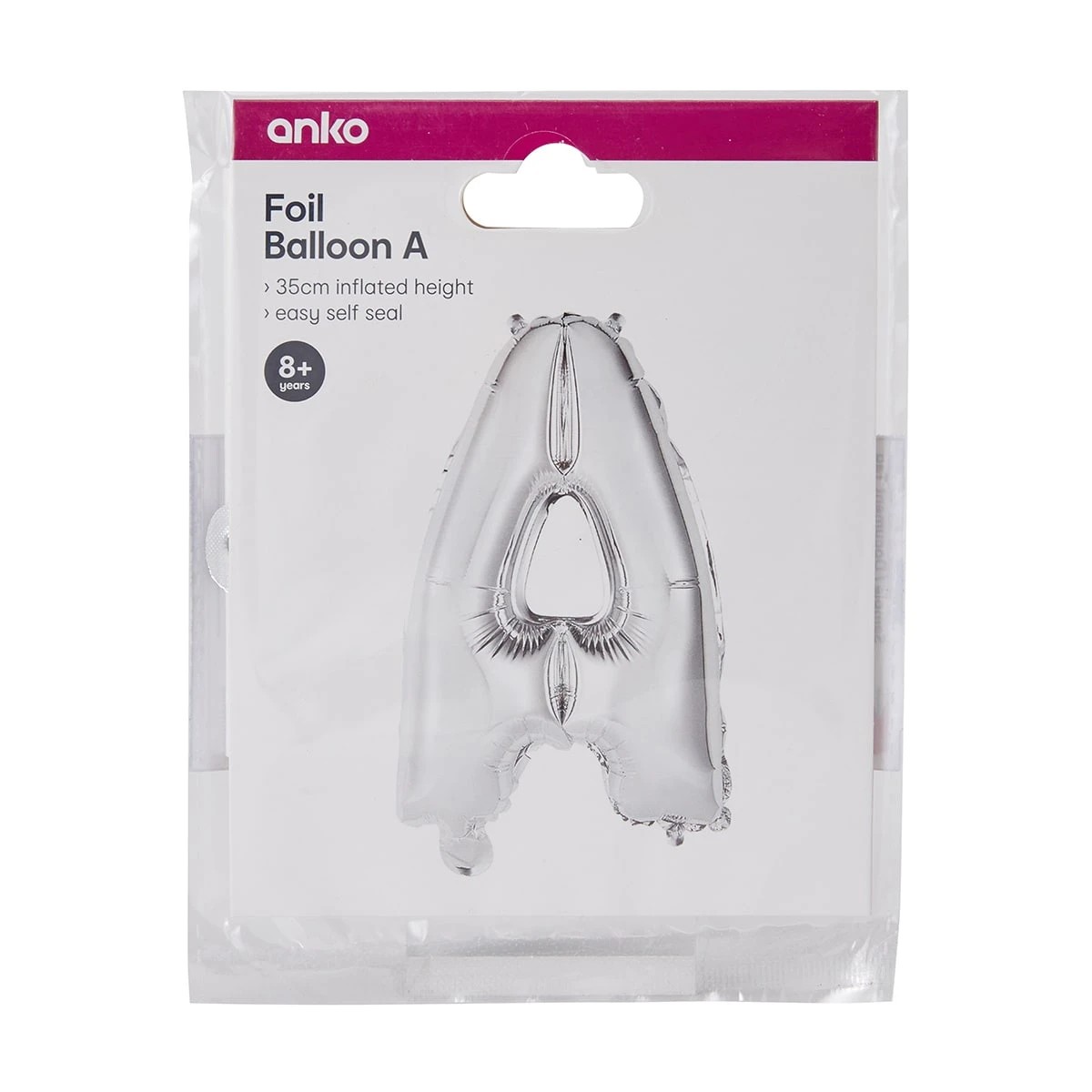 4 Foil Balloon - Letter A, 4 of 4
