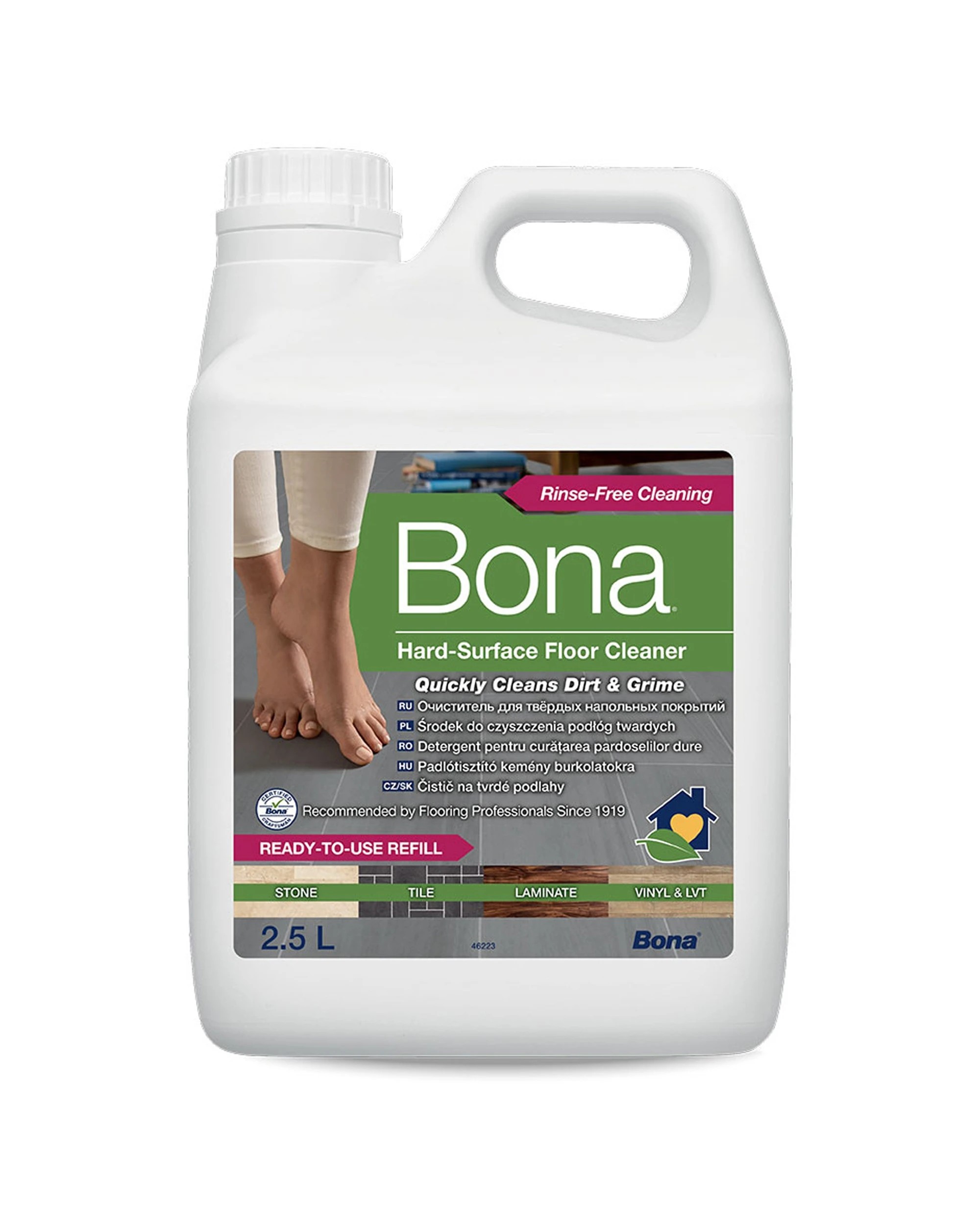 2 Bona Stone Tile and Laminate Floor Cleaner Twin 2PK Bottles 1L - Multi, 2 of 2