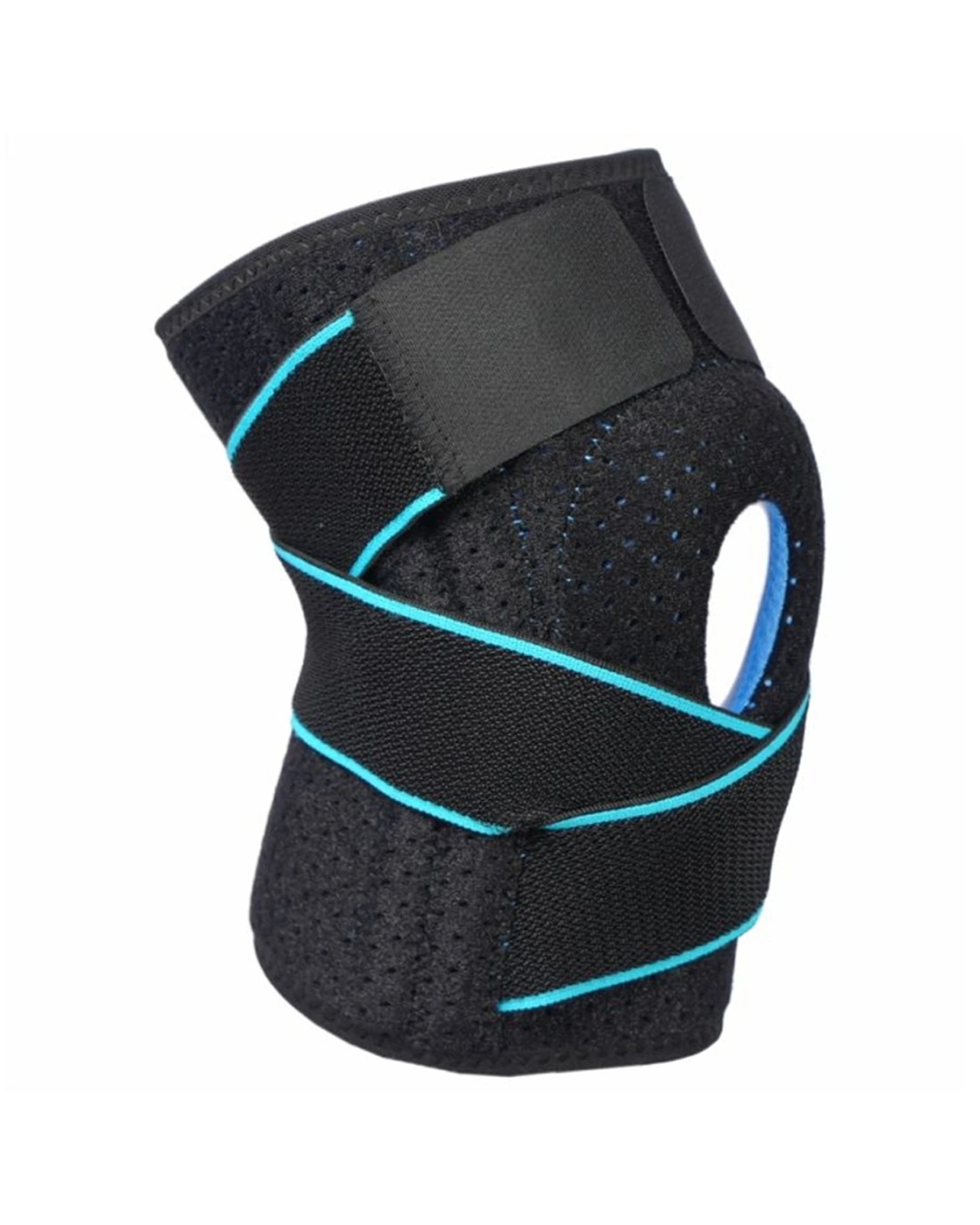 1 Bodyassist Gel Knee Sports Support With Stability Strap One Size - Black - Black, 1 of 5