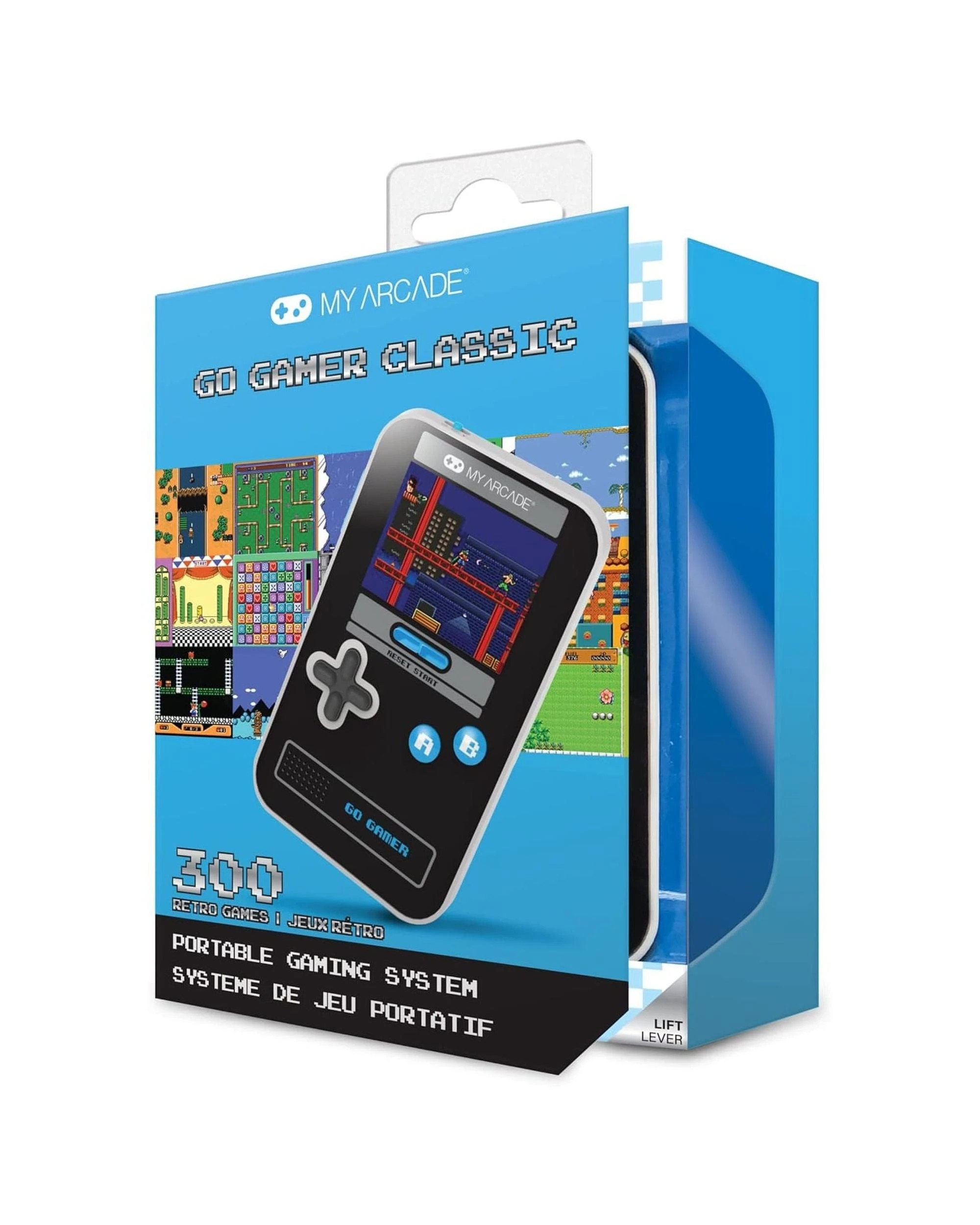 1 My Arcade Go Gamer Classic Portable Gaming System with 300 Games - Black and Blue - Multi, 1 of 6