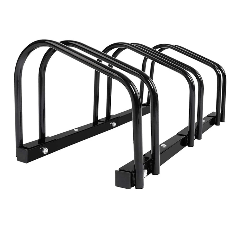 2 Elora Bicycle Upto 3 Bike Stand Rack Storage Floor Parking Holder Cycling Portable Stands, 2 of 7